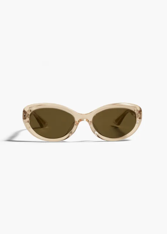 KHAITE x Oliver Peoples 1969C in Buff sold by KHAITE