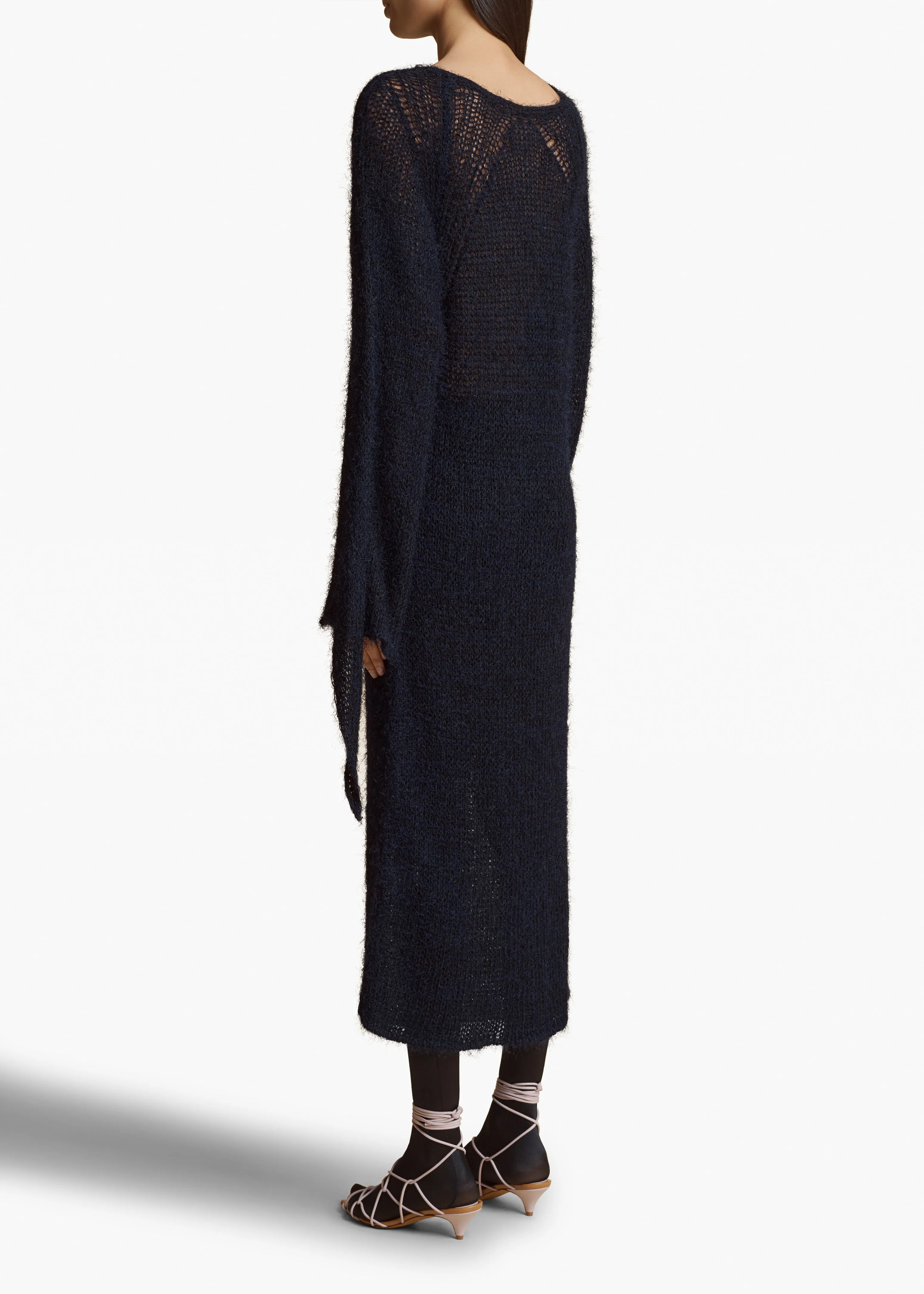 Luke Dress in Navy sold by KHAITE product image thumbnail 4