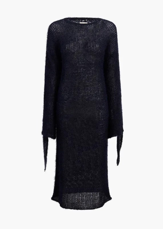 Luke Dress in Navy sold by KHAITE