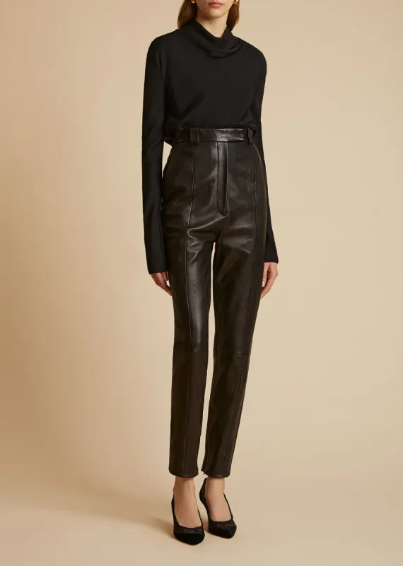 The Vray Top in Black sold by KHAITE