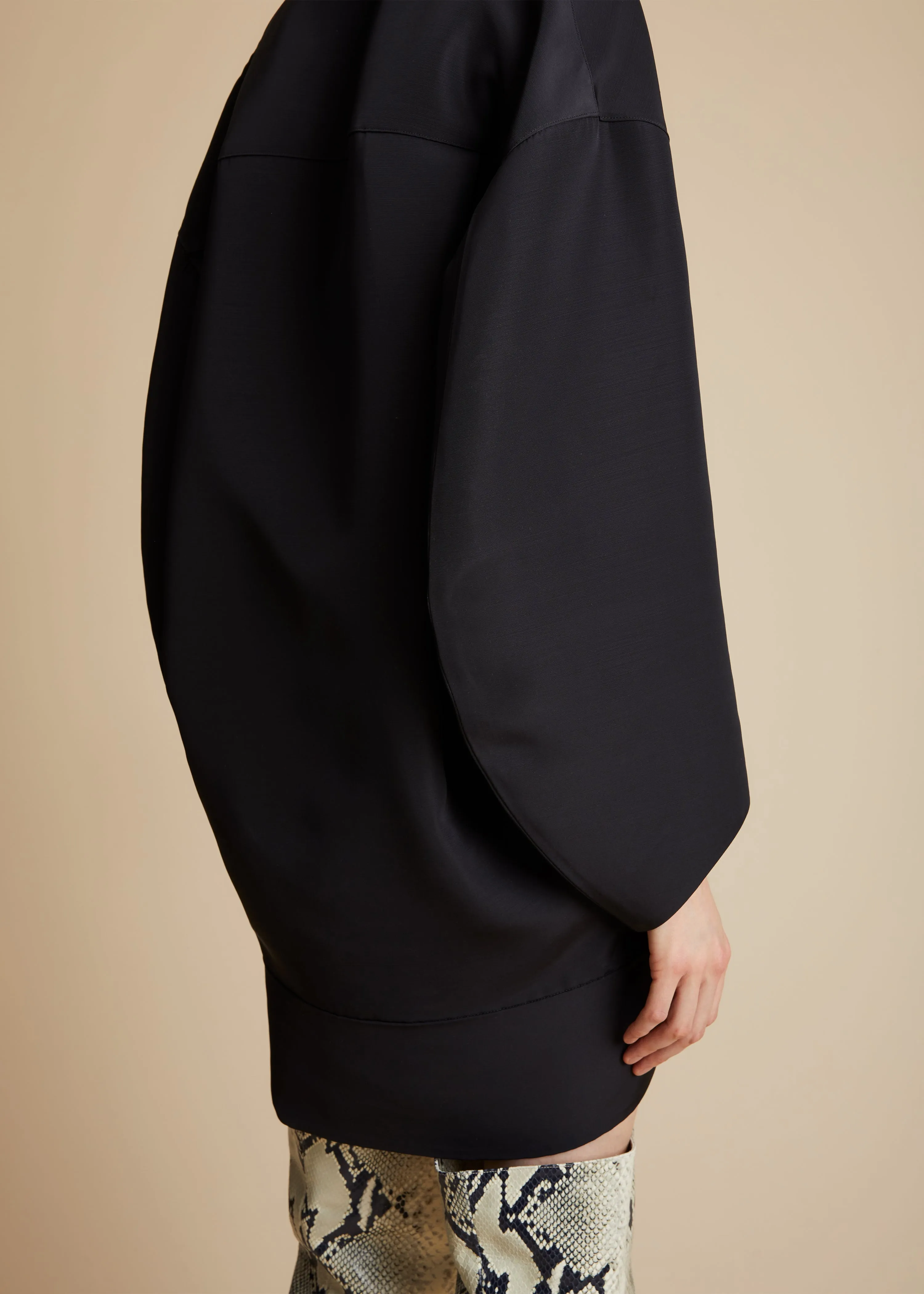 The Kal Dress in Black sold by KHAITE product image thumbnail 4