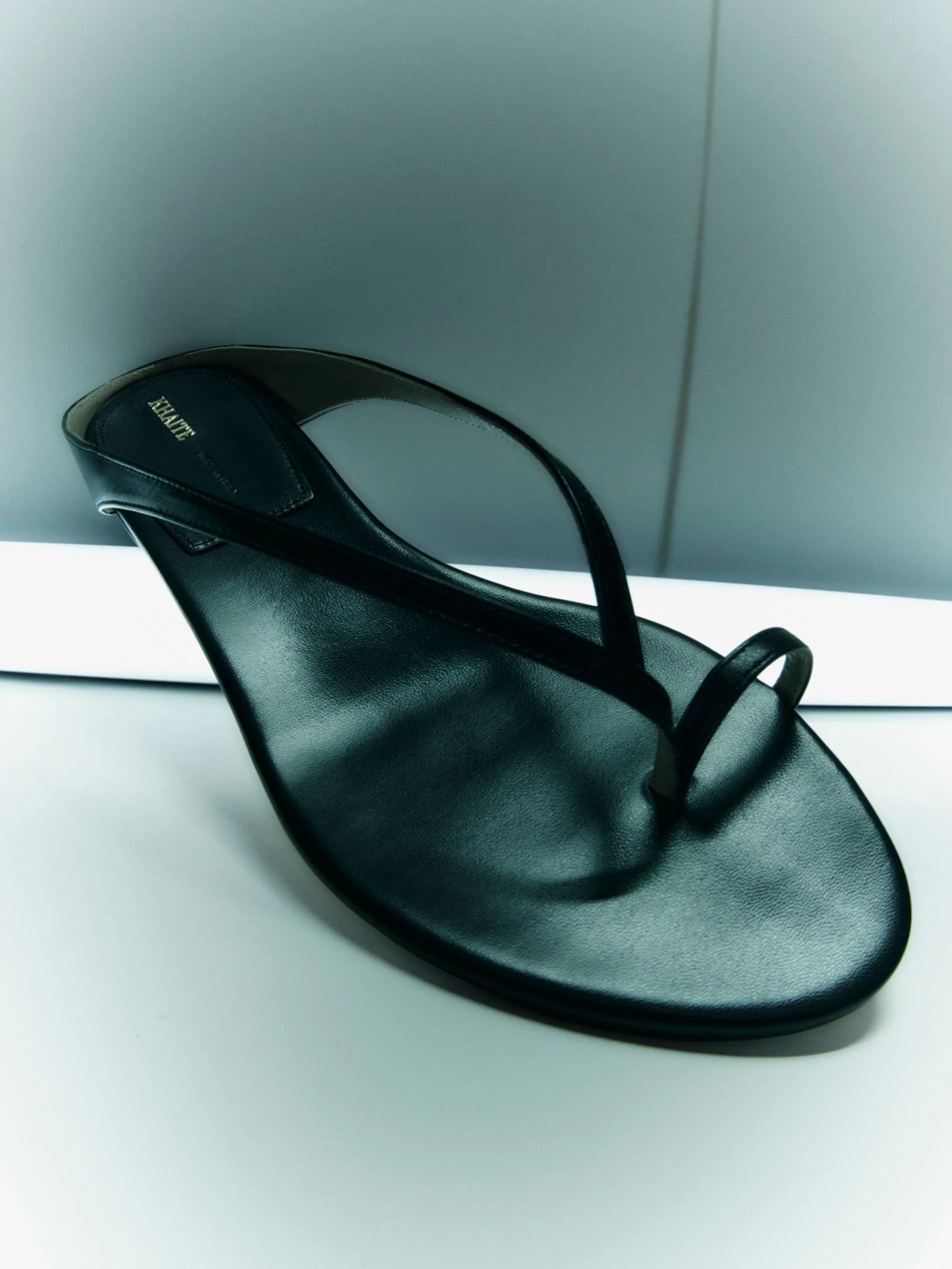 Marion Thong Sandal in Black Leather sold by KHAITE product image thumbnail 4