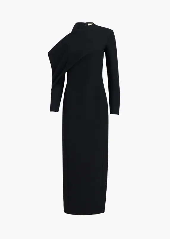 [Avex] Trey Dress in Black sold by KHAITE