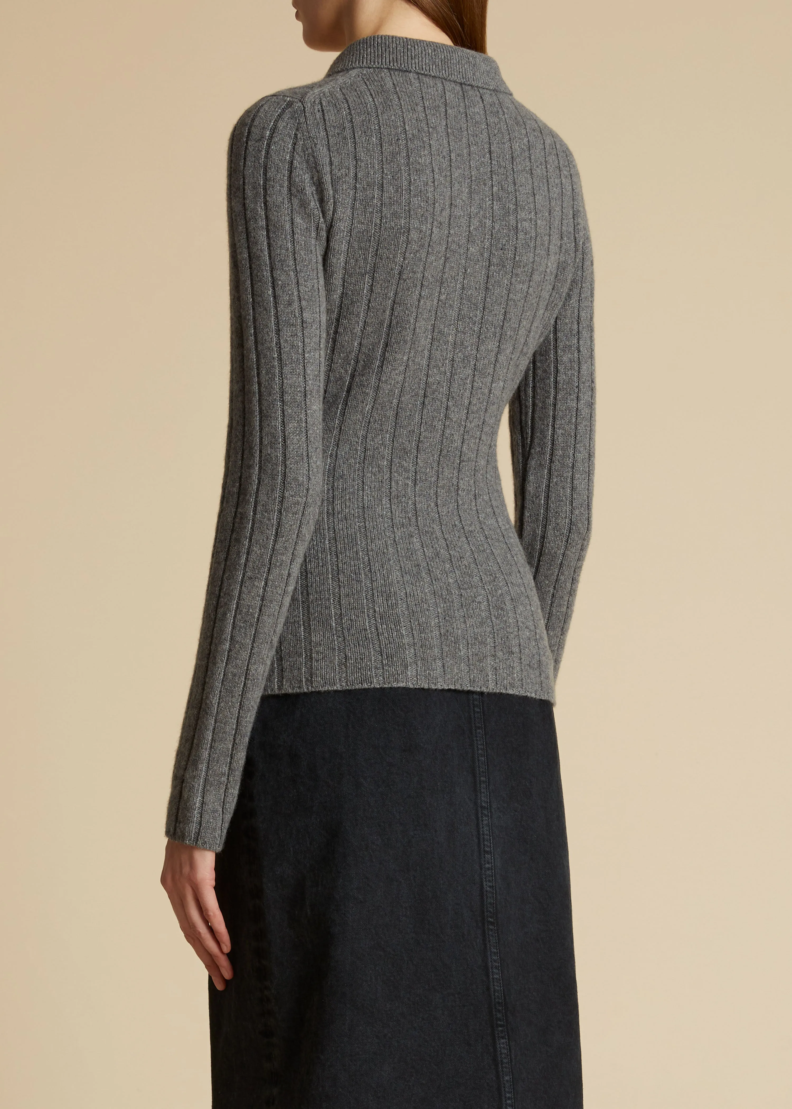 The Hans Sweater in Sterling sold by KHAITE product image thumbnail 3