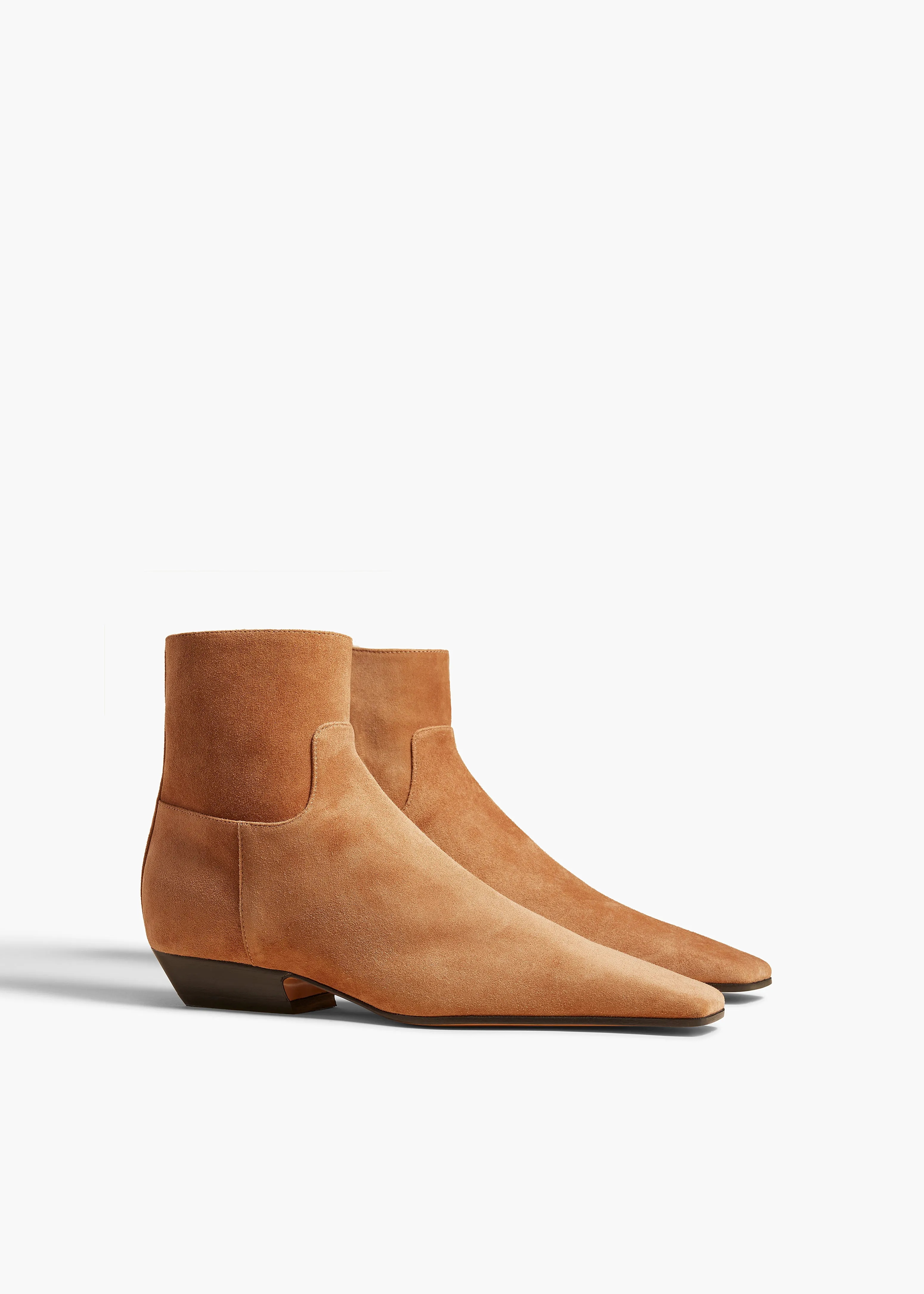 Marfa Ankle Boot in Camel Suede sold by KHAITE product image thumbnail 2