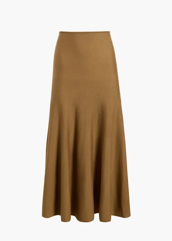 Mayu Skirt in Cafe sold by KHAITE
