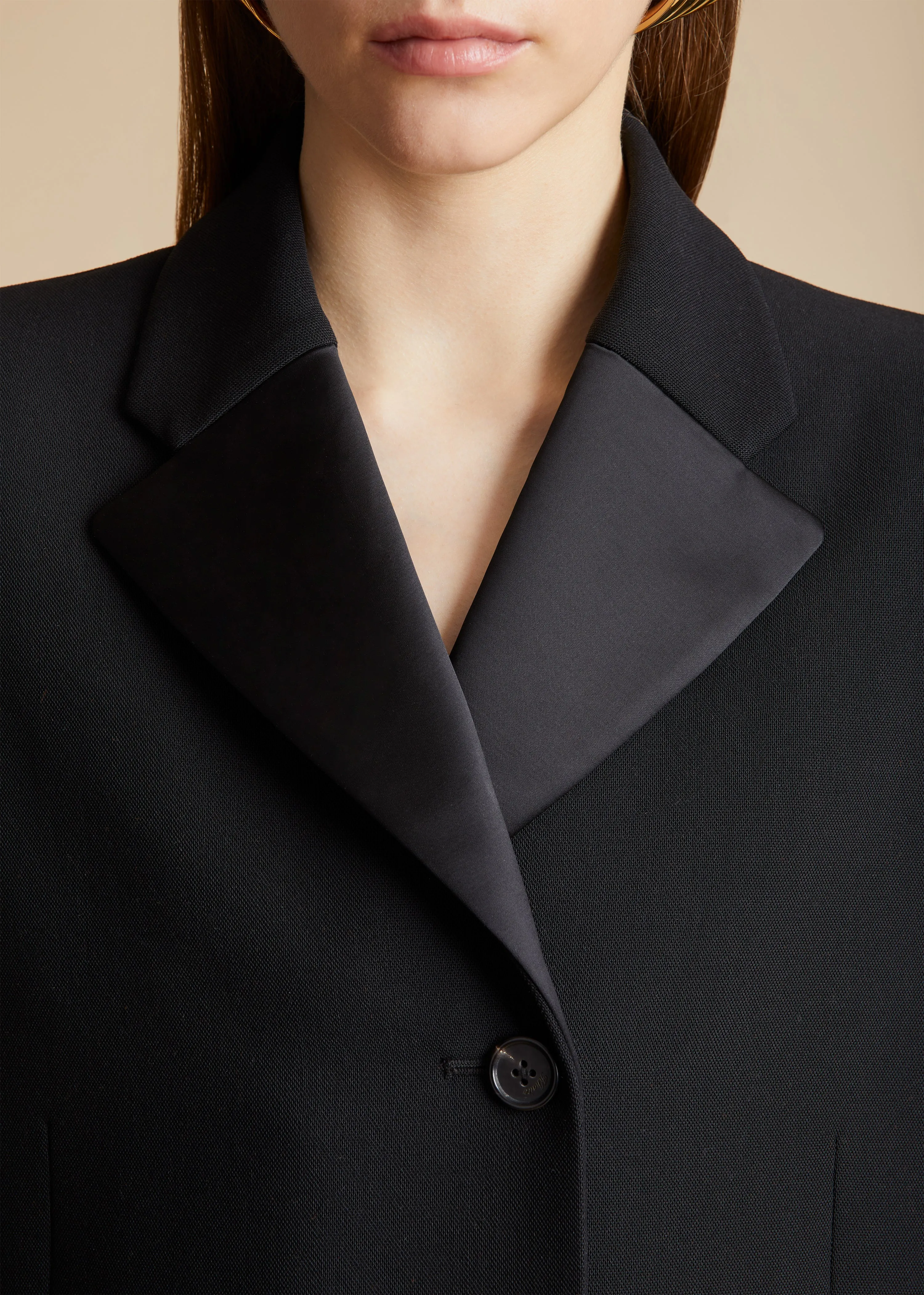 The Isaline Blazer in Black sold by KHAITE product image thumbnail 5