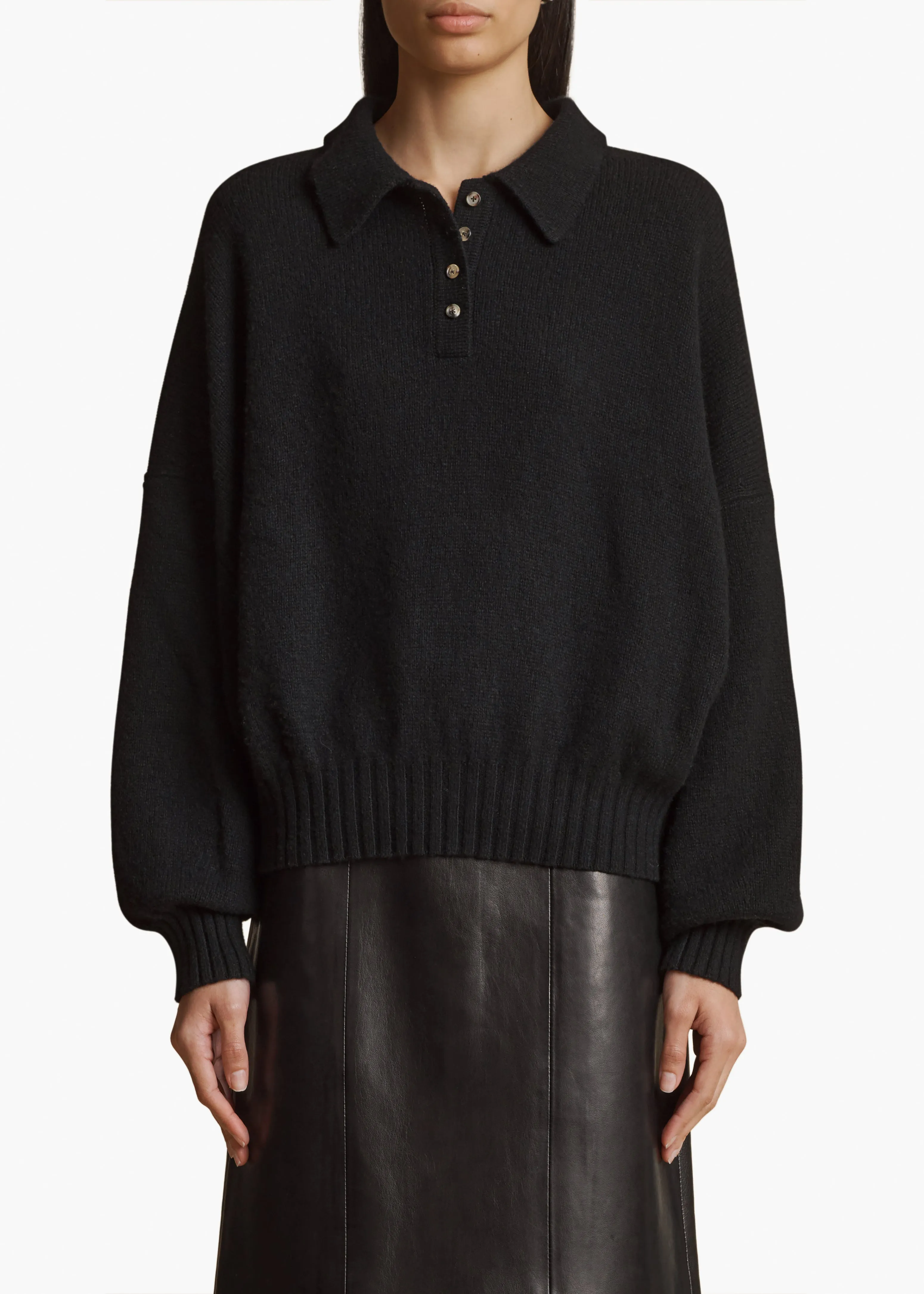 Rene Sweater in Black sold by KHAITE product image thumbnail 3