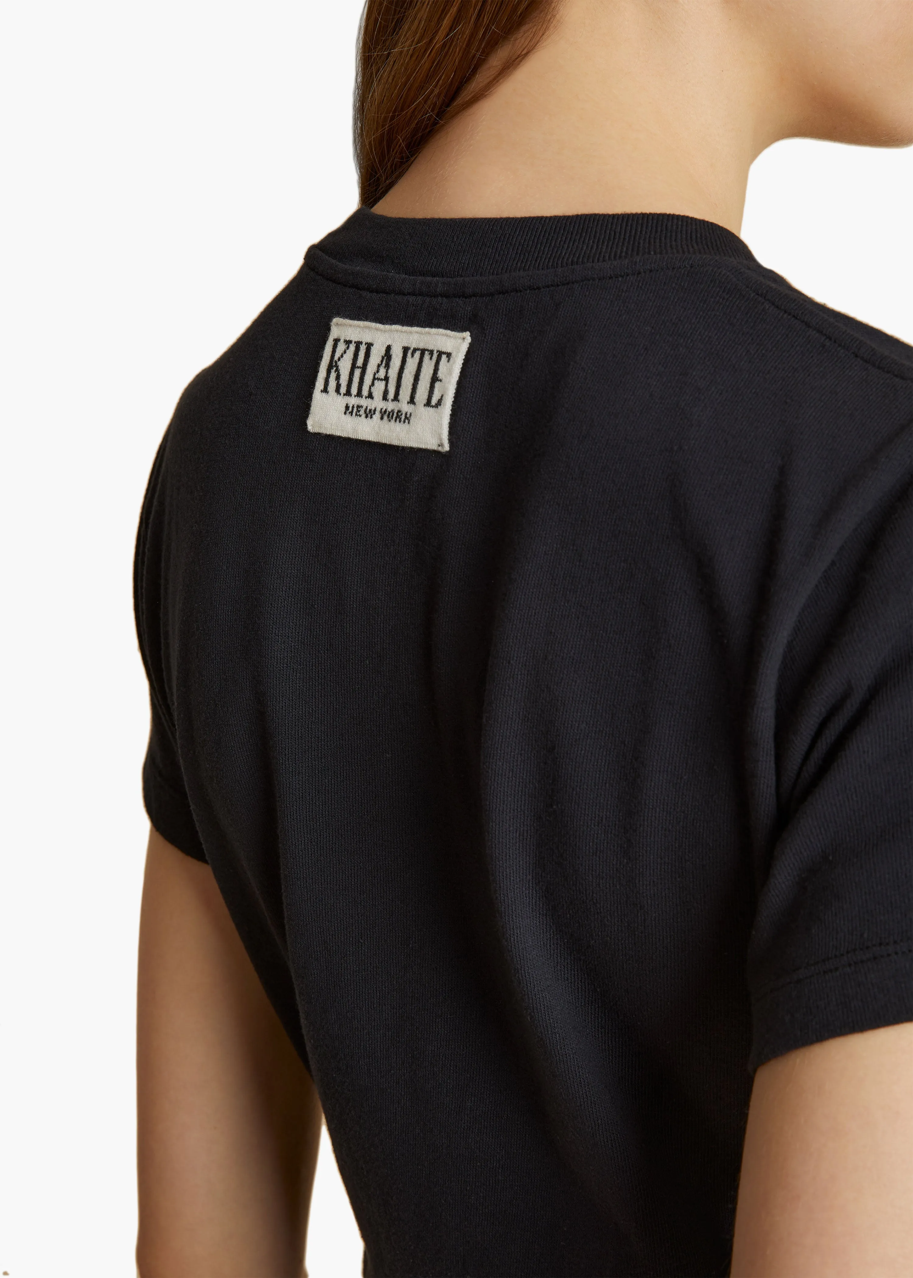 Emmylou T-Shirt in Washed Black sold by KHAITE product image thumbnail 5