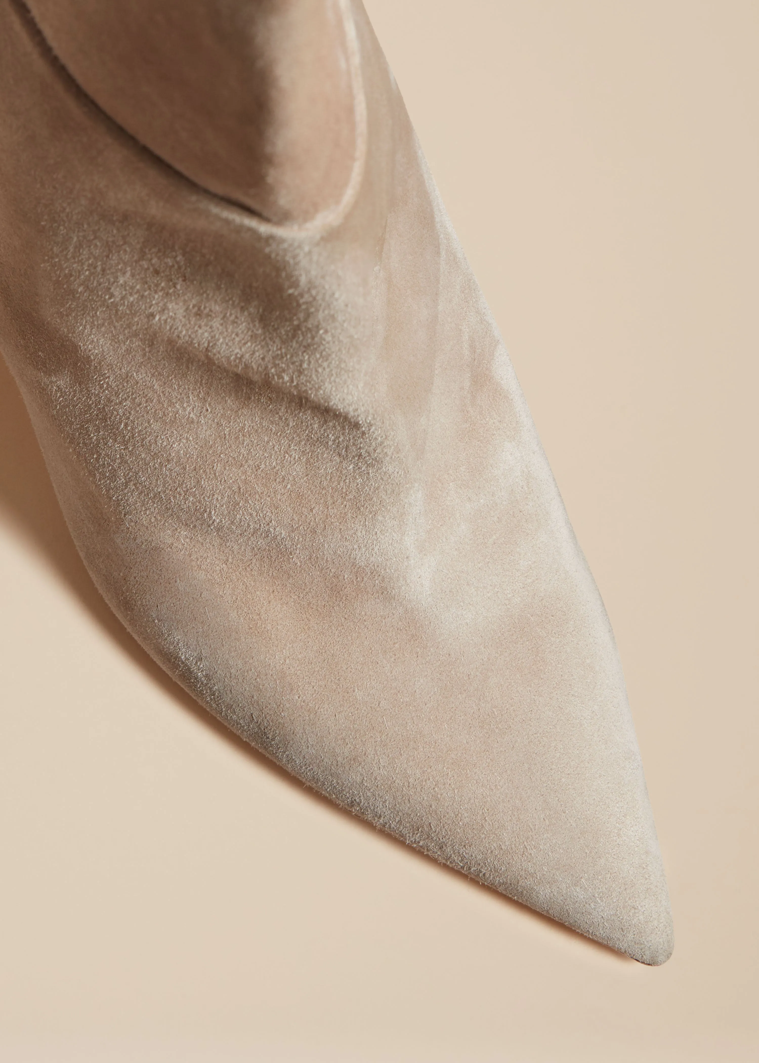 The River Knee-High Boot in Beige Suede sold by KHAITE product image thumbnail 4