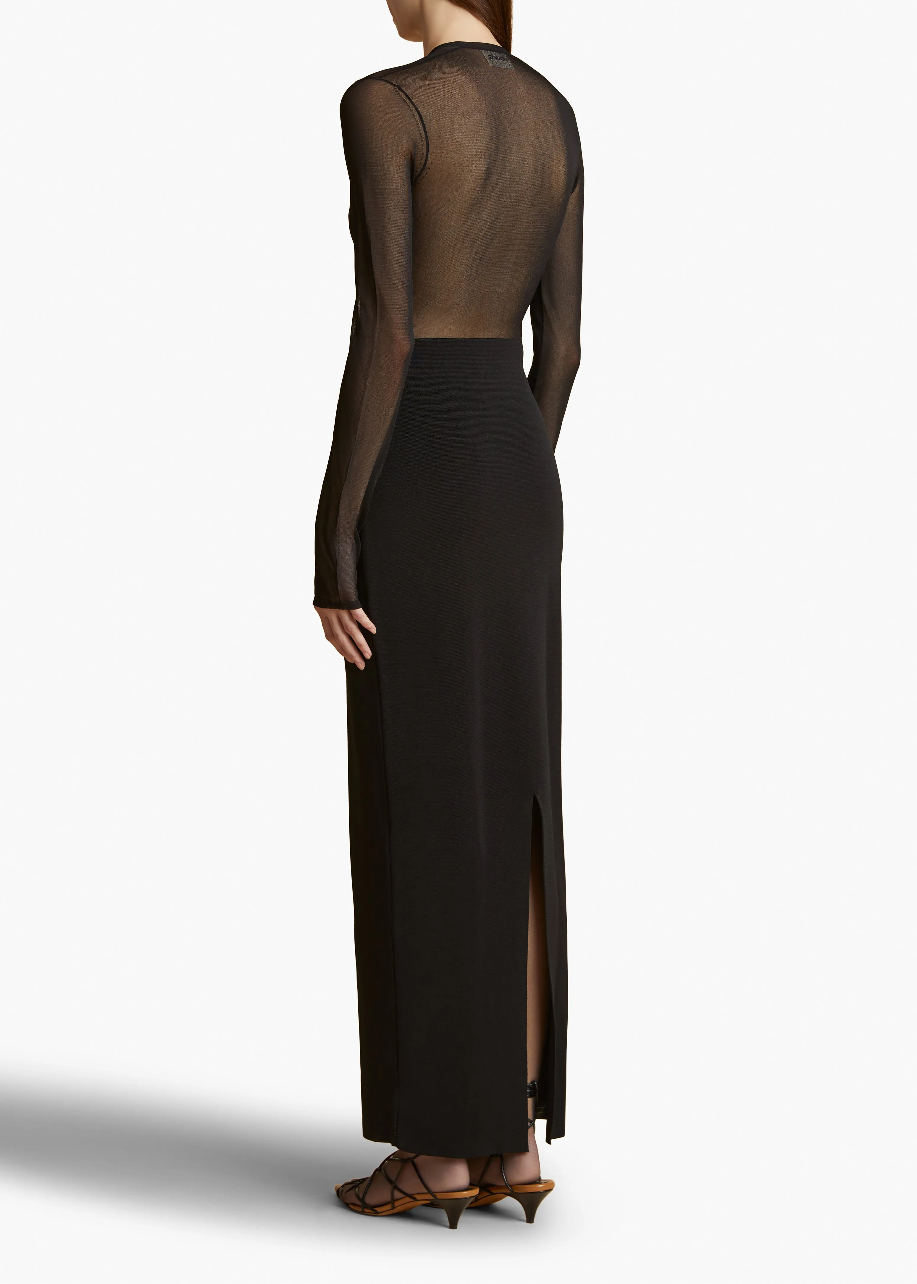 Sansa Dress in Black sold by KHAITE product image thumbnail 3