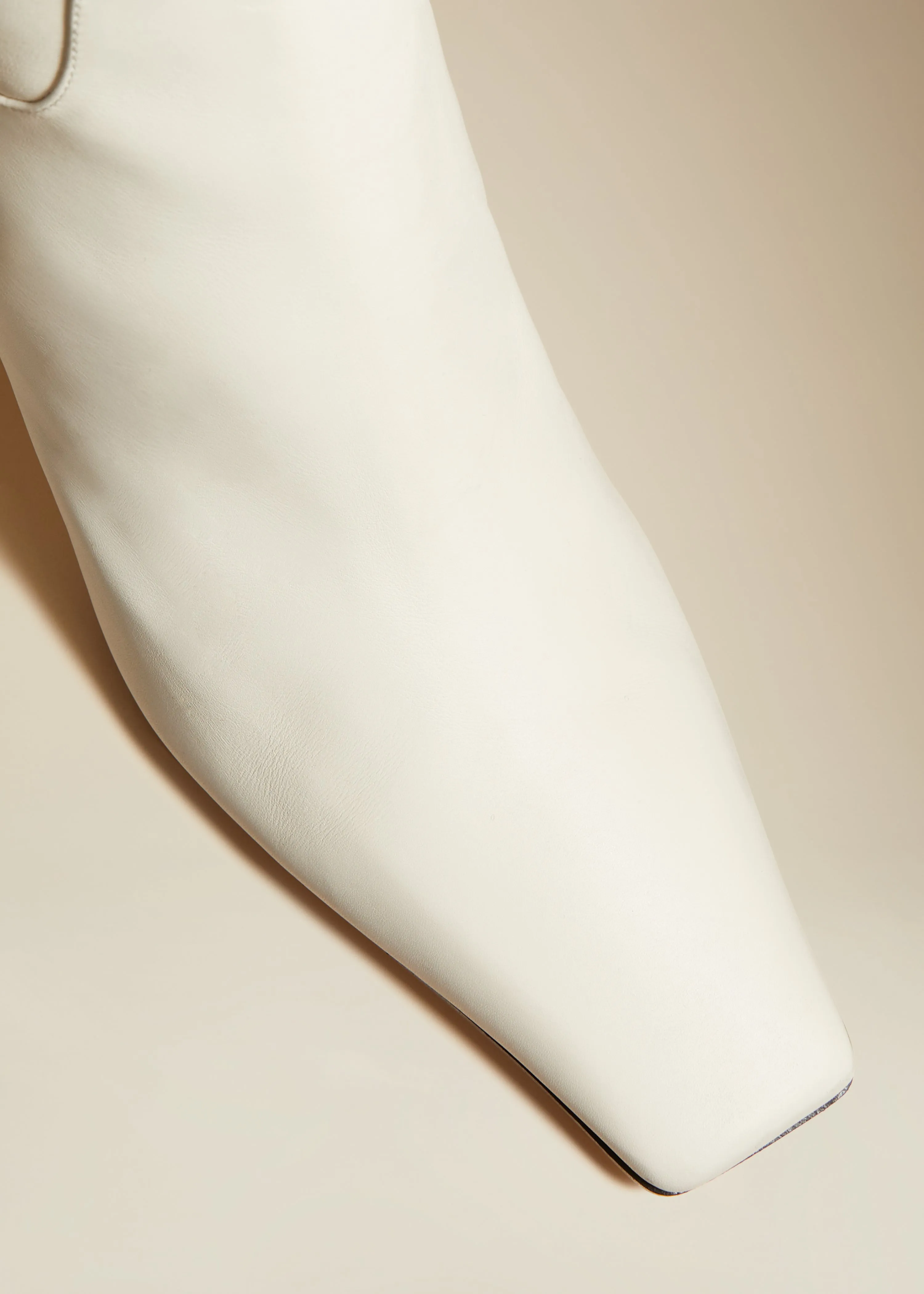 The Marfa Over-the-Knee High Boot in Off-White Leather sold by KHAITE product image thumbnail 4