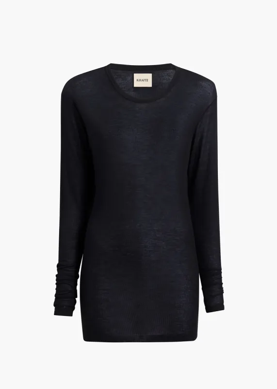 Morton Top in Black sold by KHAITE