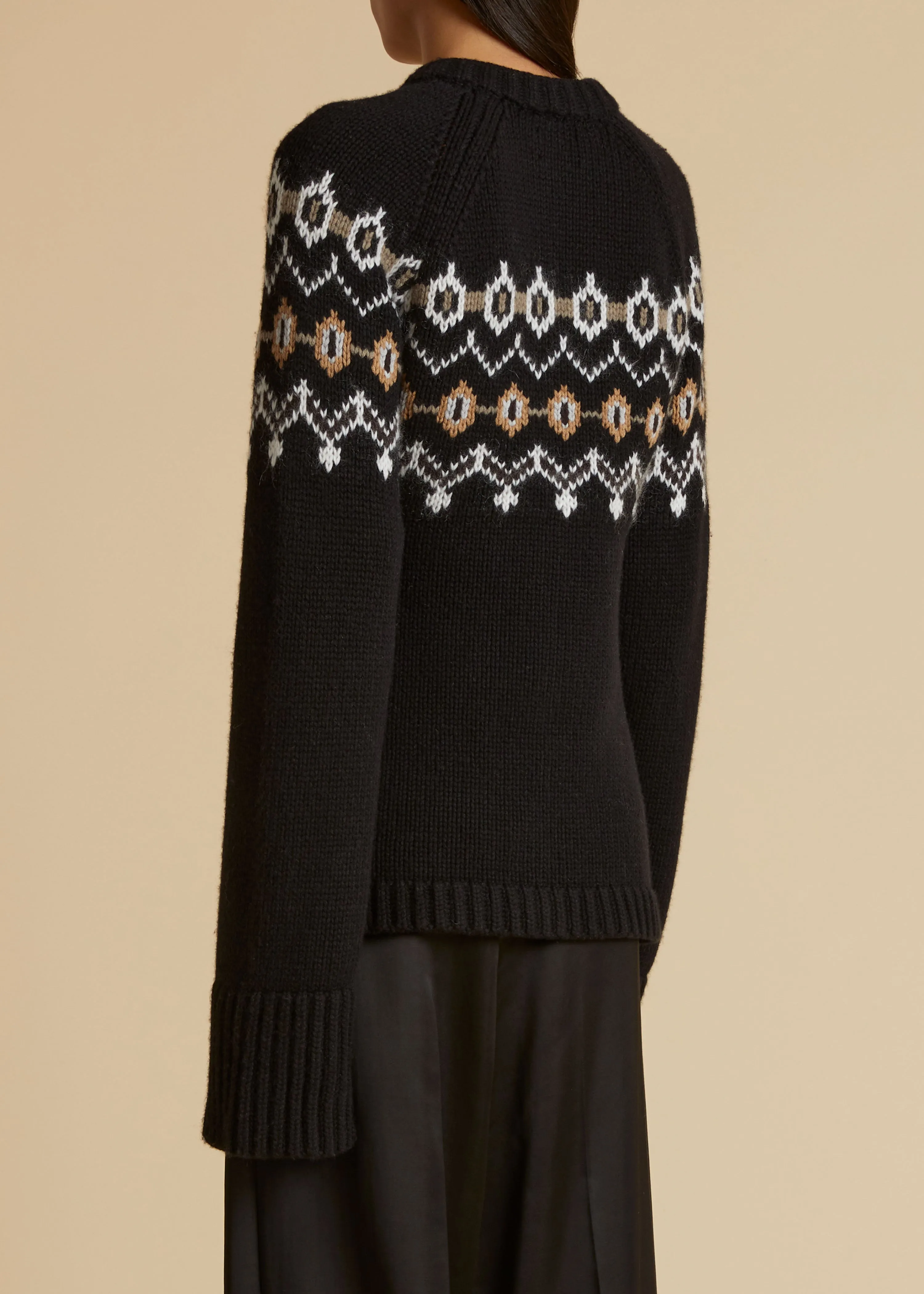 The Suzette Cardigan in Black Multi sold by KHAITE product image thumbnail 3