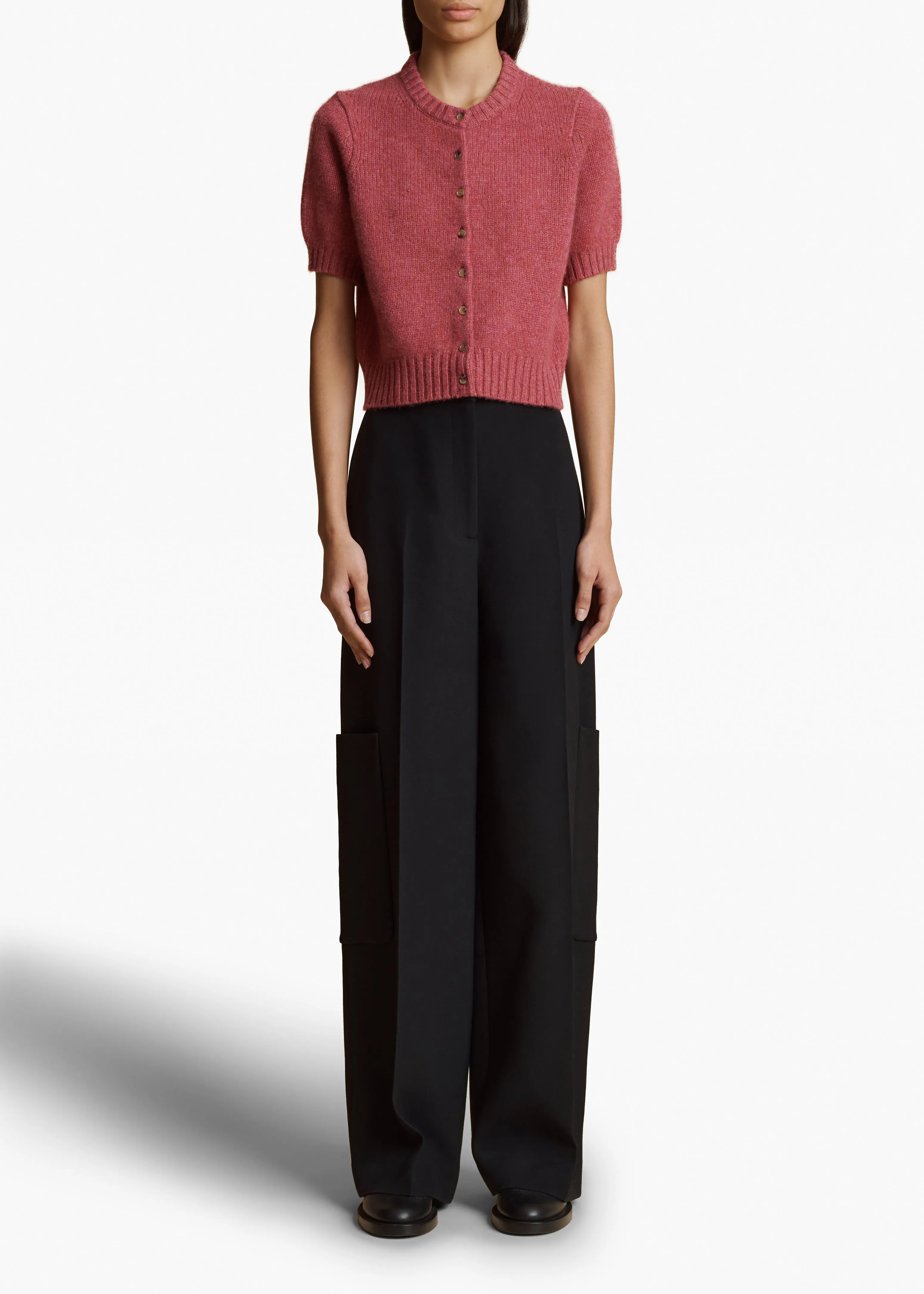 Nora Cardigan in Amaranth sold by KHAITE product image thumbnail 2