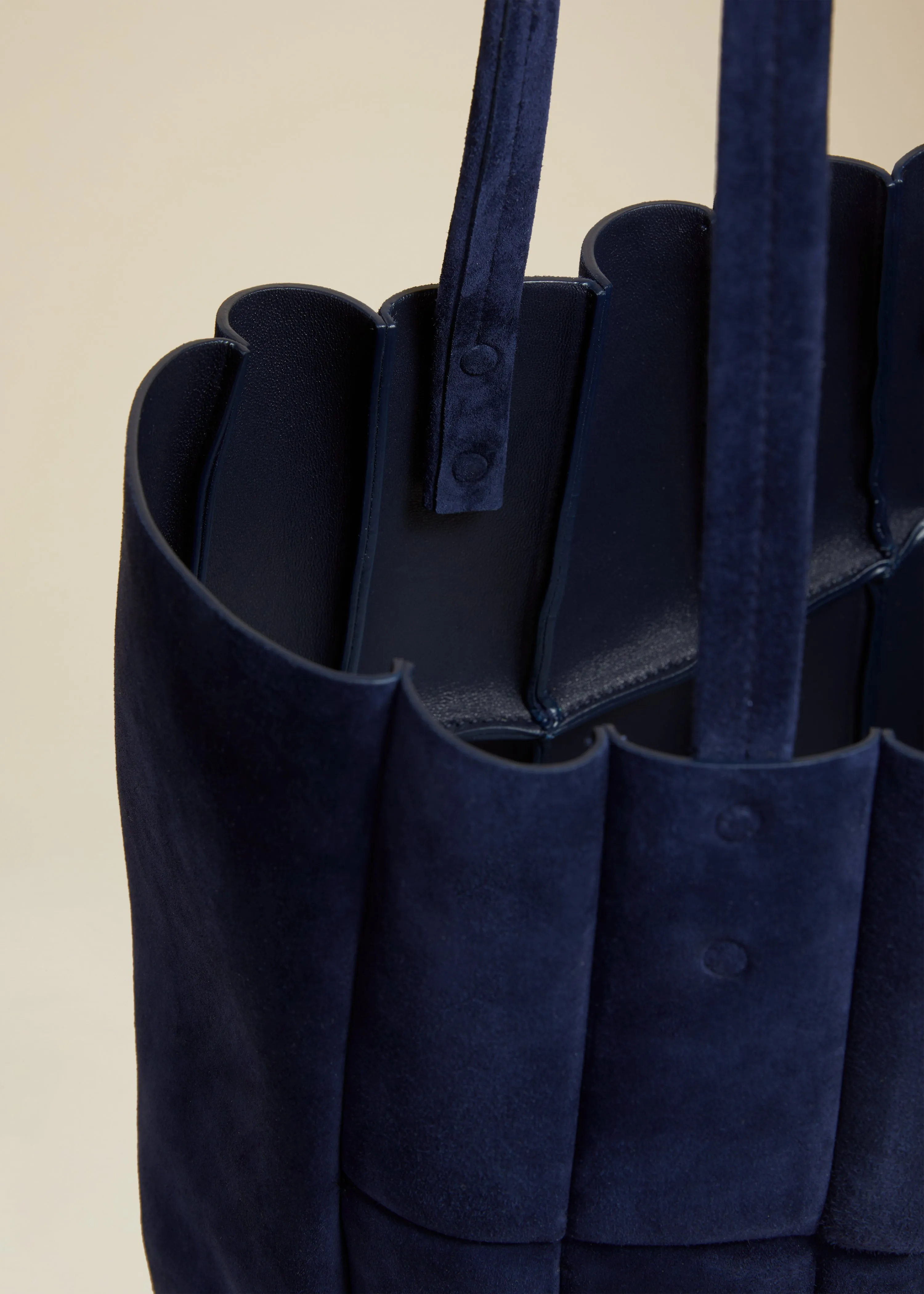 Zoe Tote in Midnight Suede sold by KHAITE product image thumbnail 4