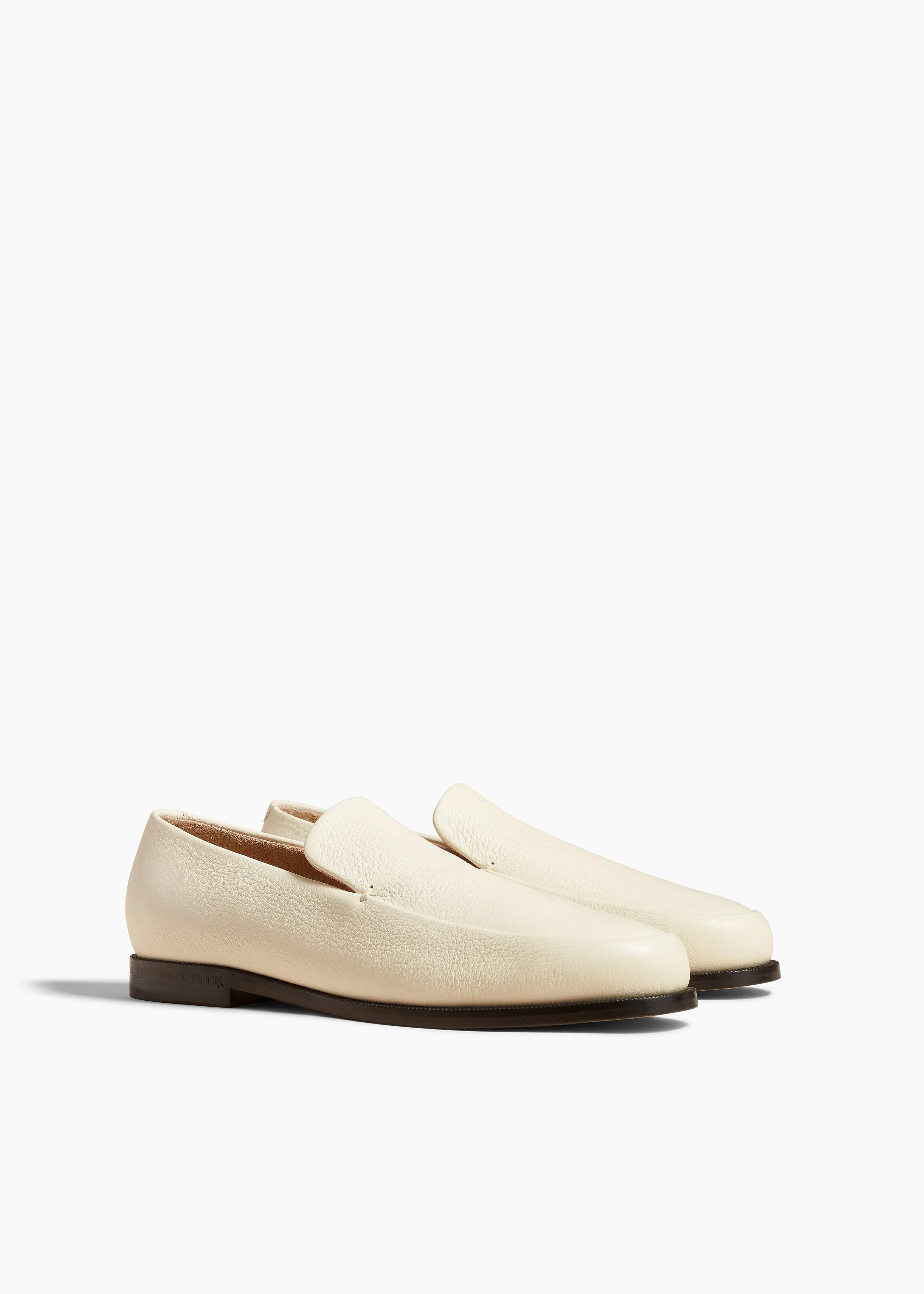 Alessio Loafer in Cream Pebbled Leather sold by KHAITE product image thumbnail 2