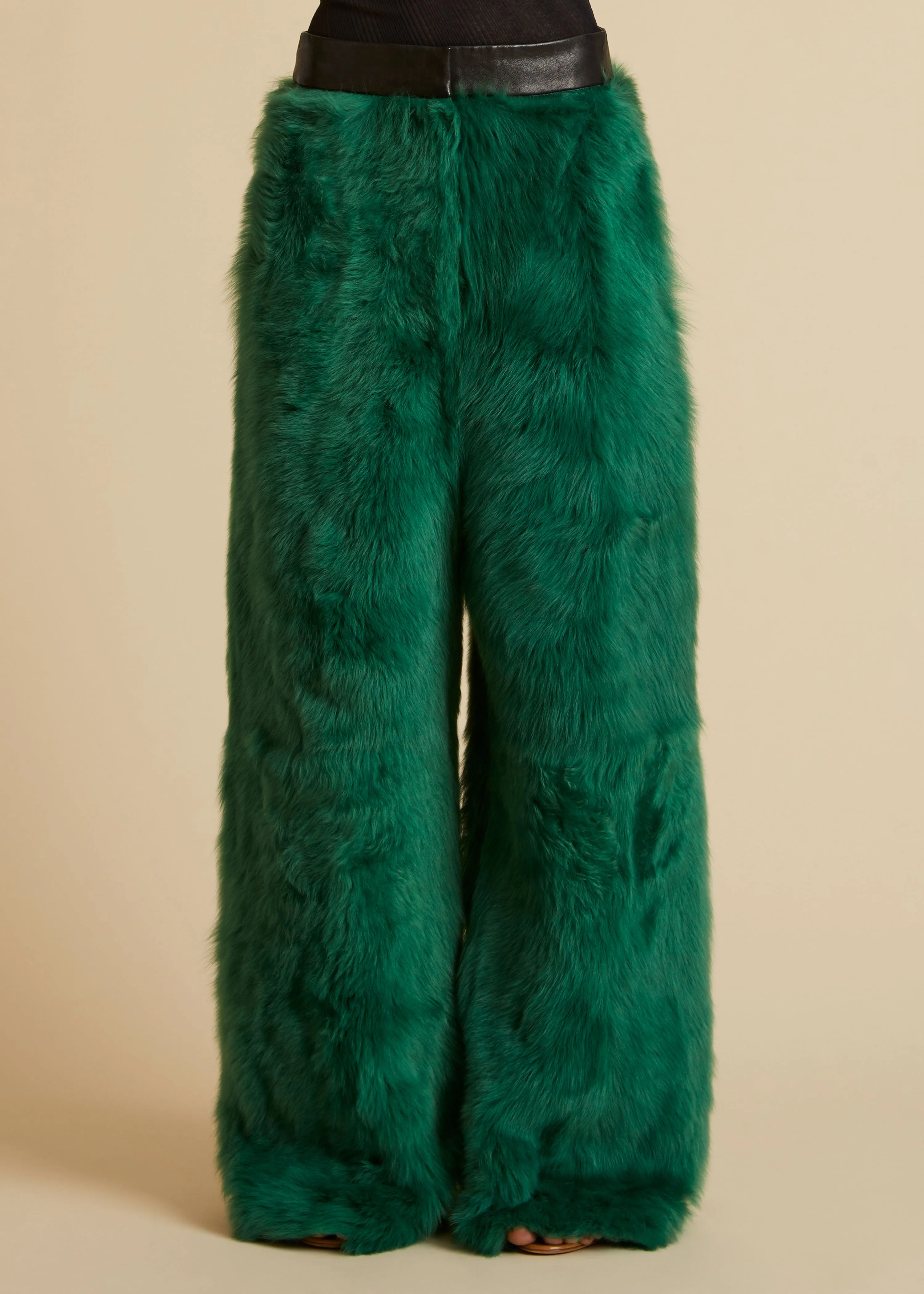 The Bandler Pant in Forest Green sold by KHAITE product image thumbnail 2