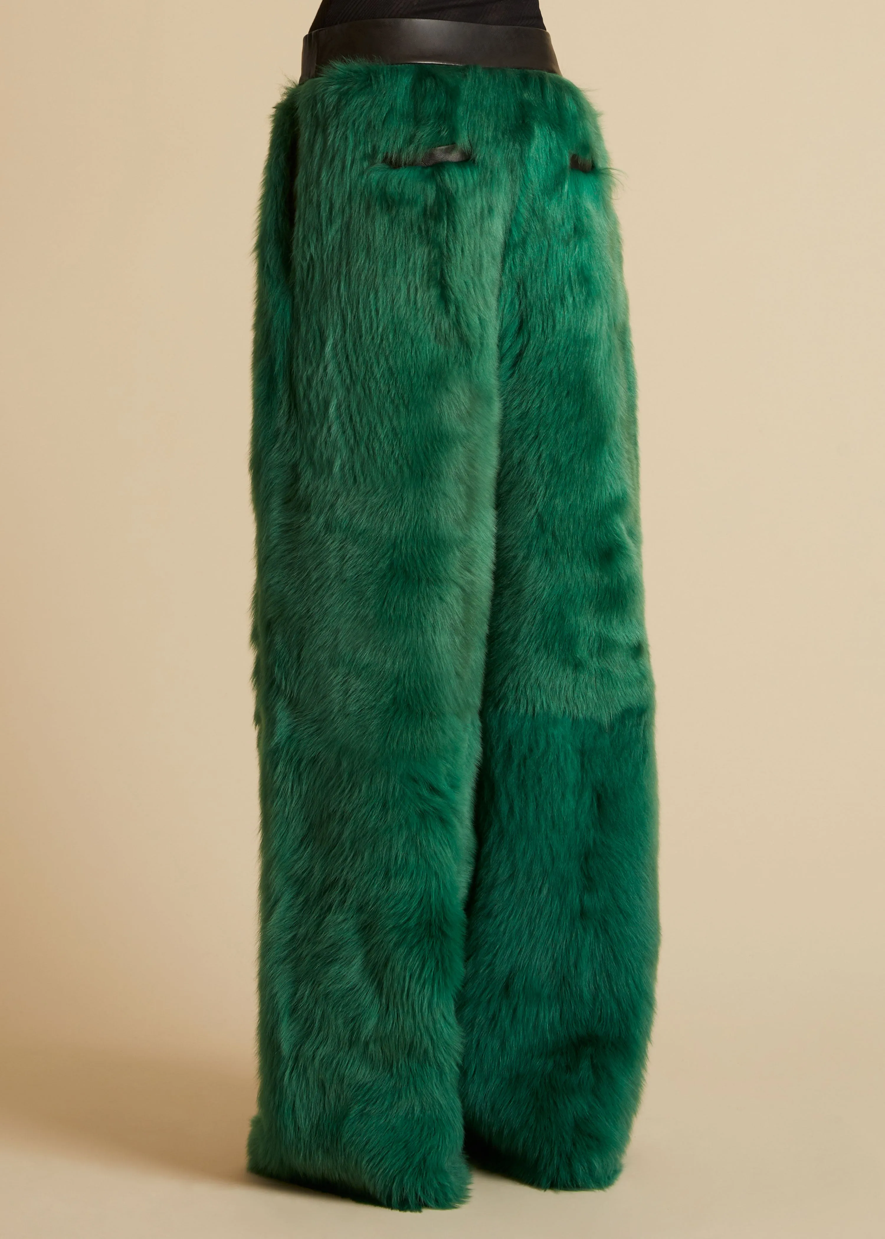 The Bandler Pant in Forest Green sold by KHAITE product image thumbnail 3