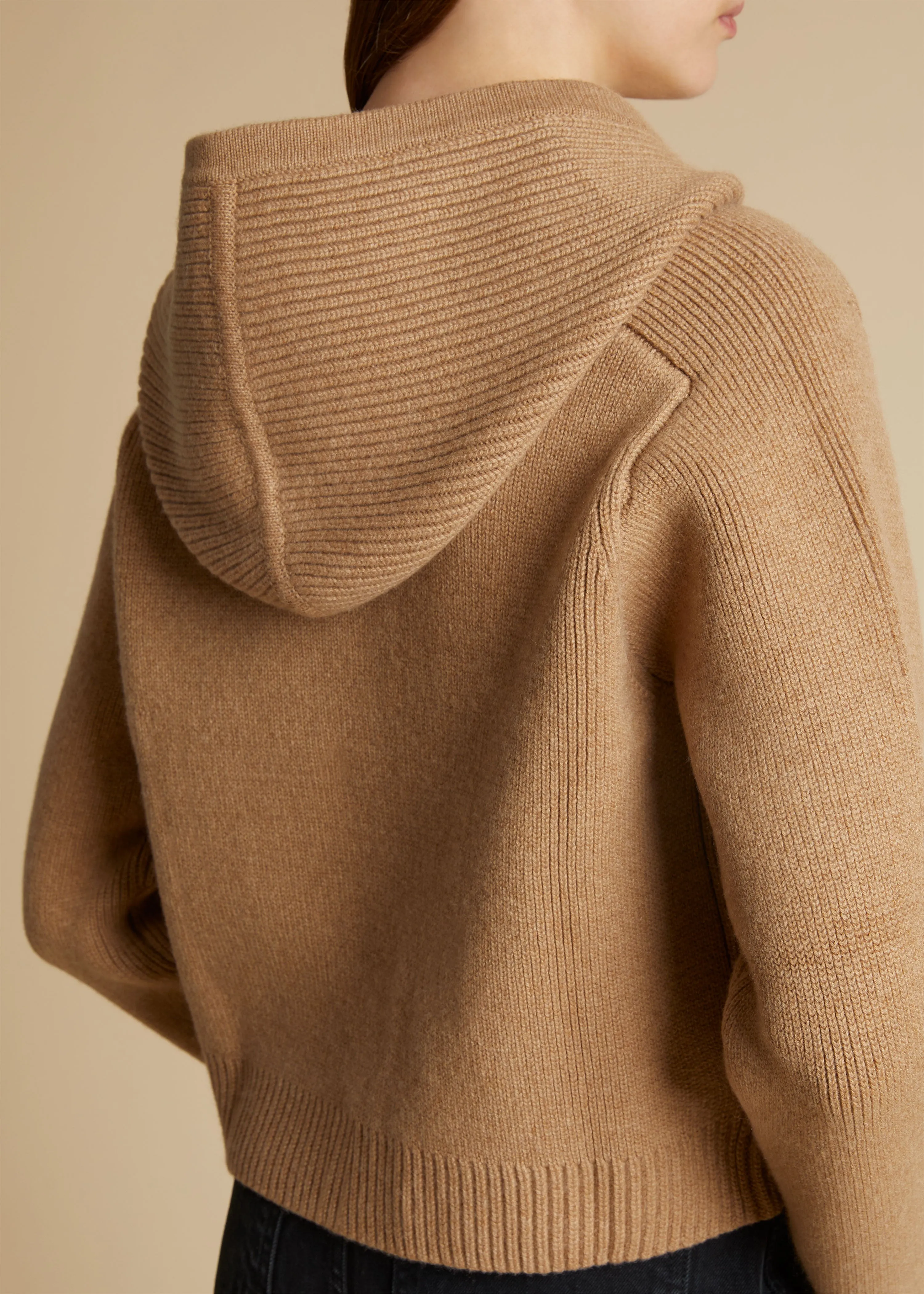 The Winston Hoodie in Camel sold by KHAITE product image thumbnail 5