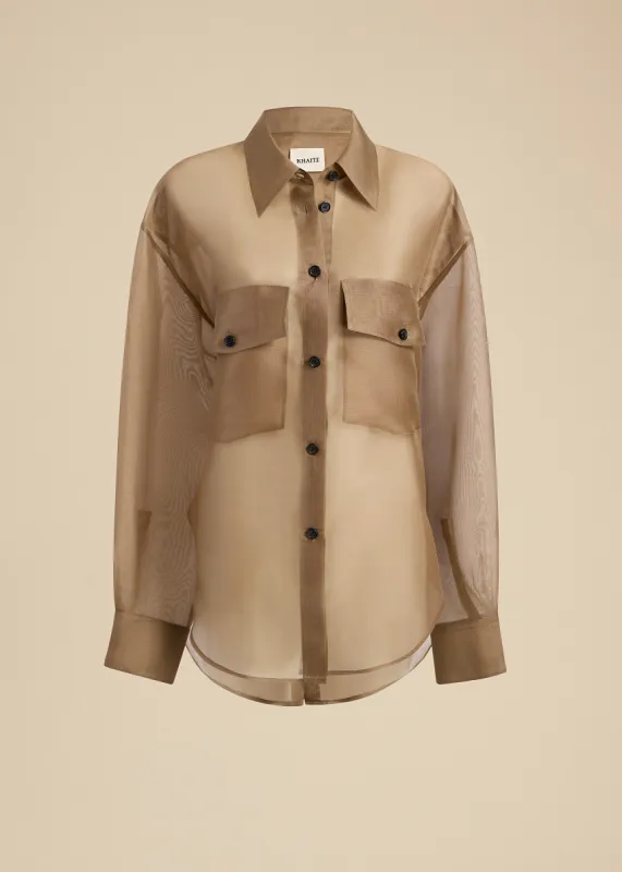 Mahmet Top in Toffee made by KHAITE