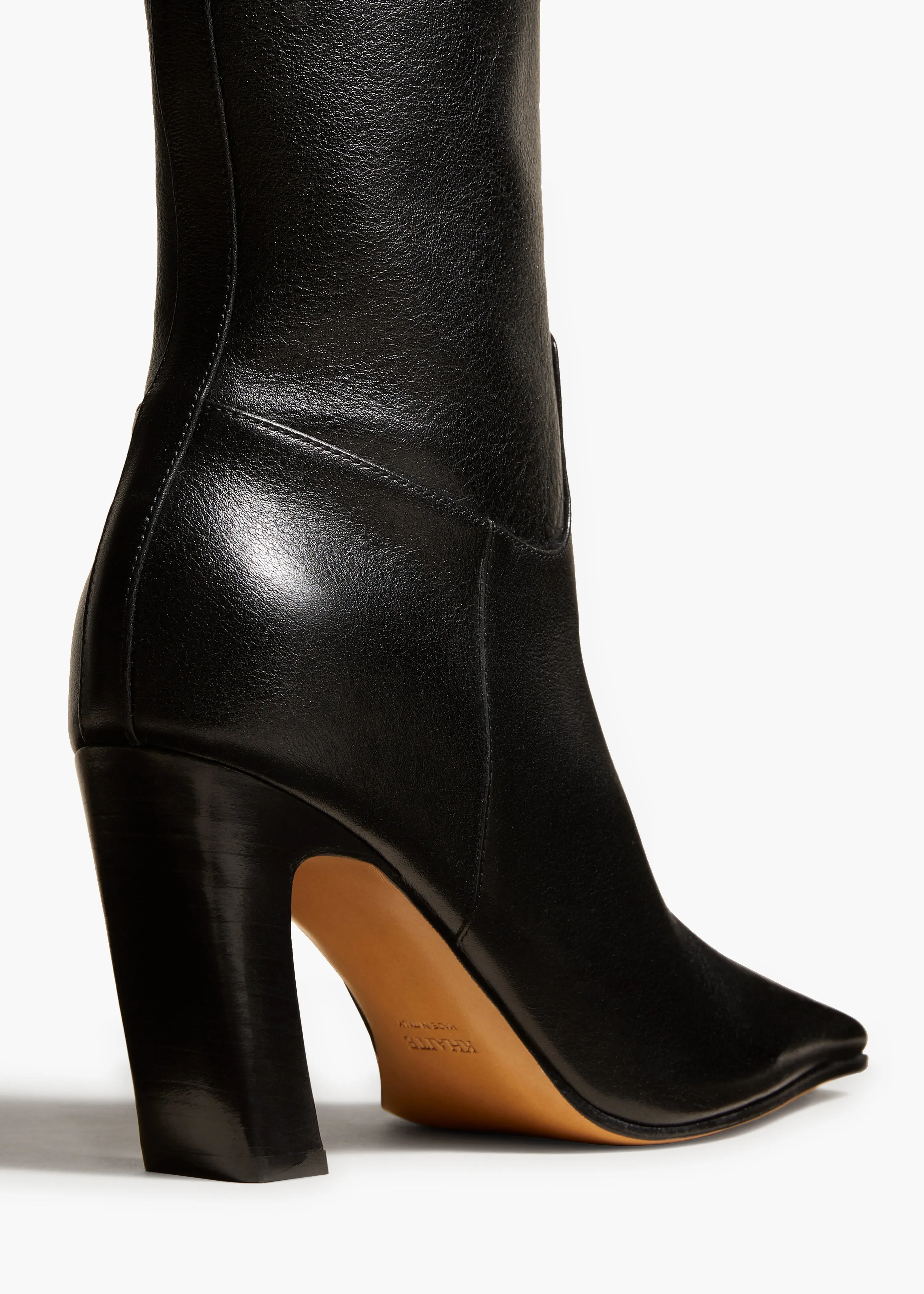 Marfa Over-the-Knee High Boot in Black Leather sold by KHAITE product image thumbnail 3