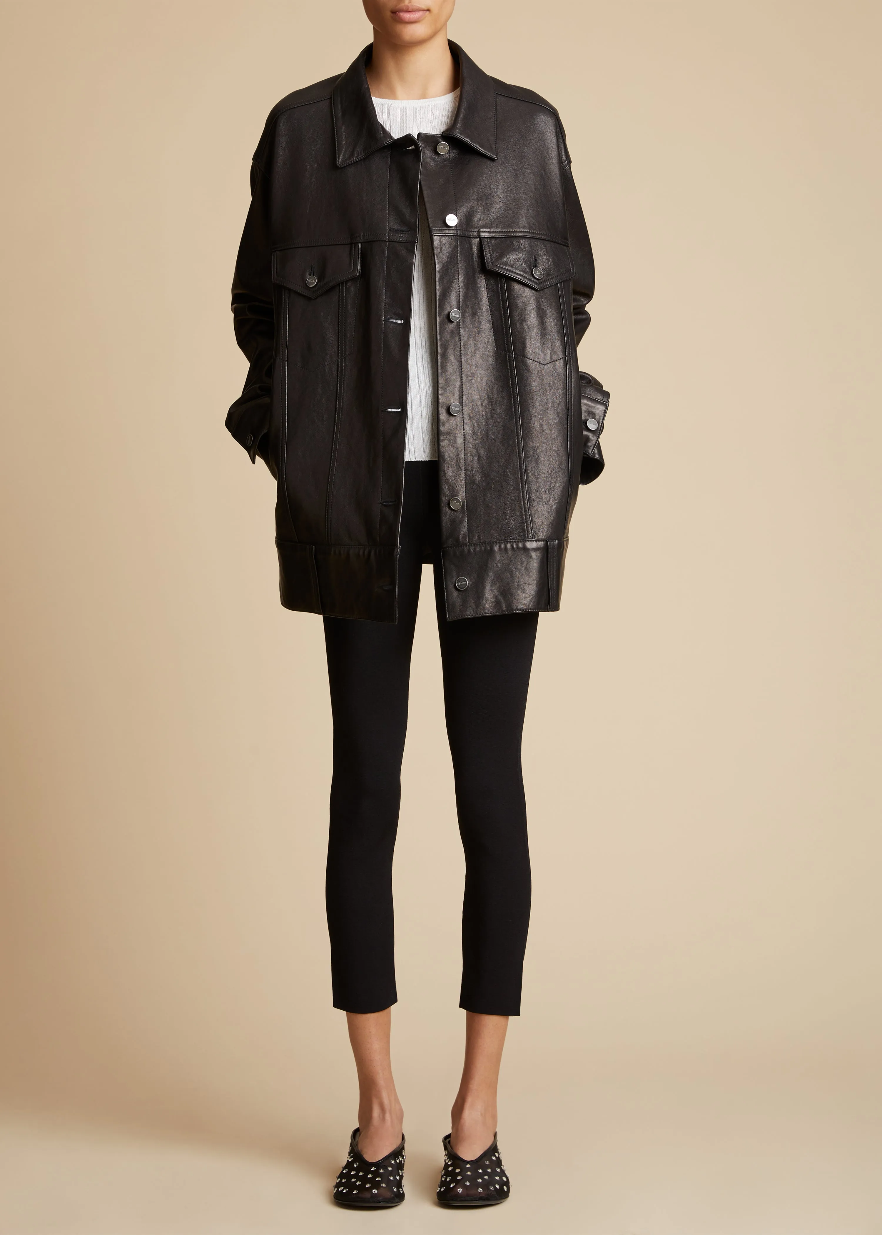 The Harmony Legging in Black sold by KHAITE