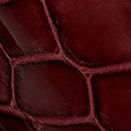 The Marfa Knee-High Boot in Bordeaux Croc-Embossed Leather sold by KHAITE product image thumbnail 5