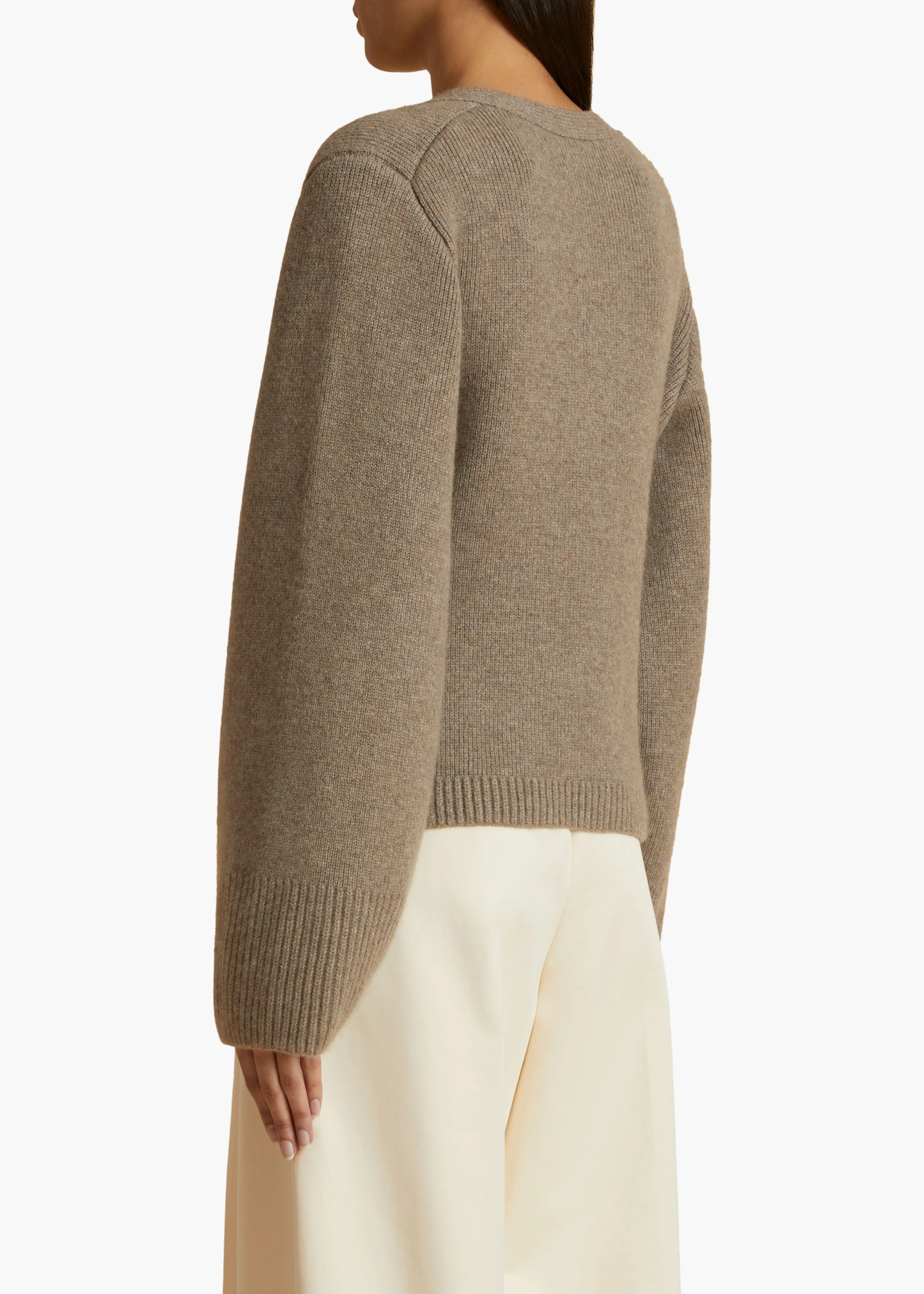 Scarlet Cardigan in Barley sold by KHAITE product image thumbnail 4