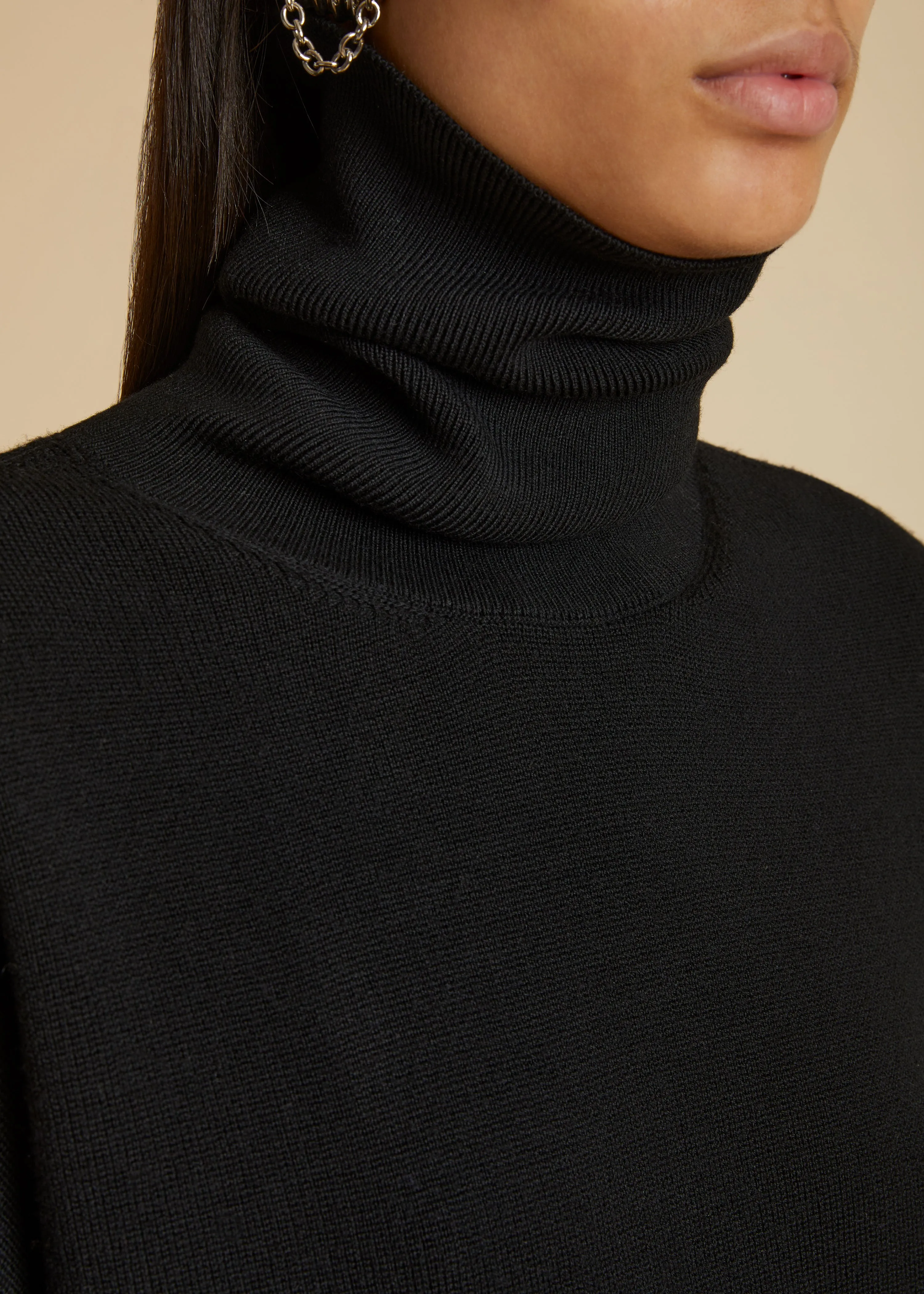 The Esmane Sweater in Black sold by KHAITE product image thumbnail 5