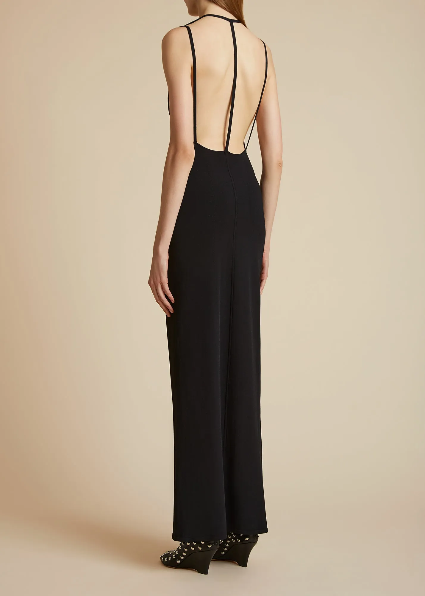 The Teri Dress in Black sold by KHAITE product image thumbnail 3