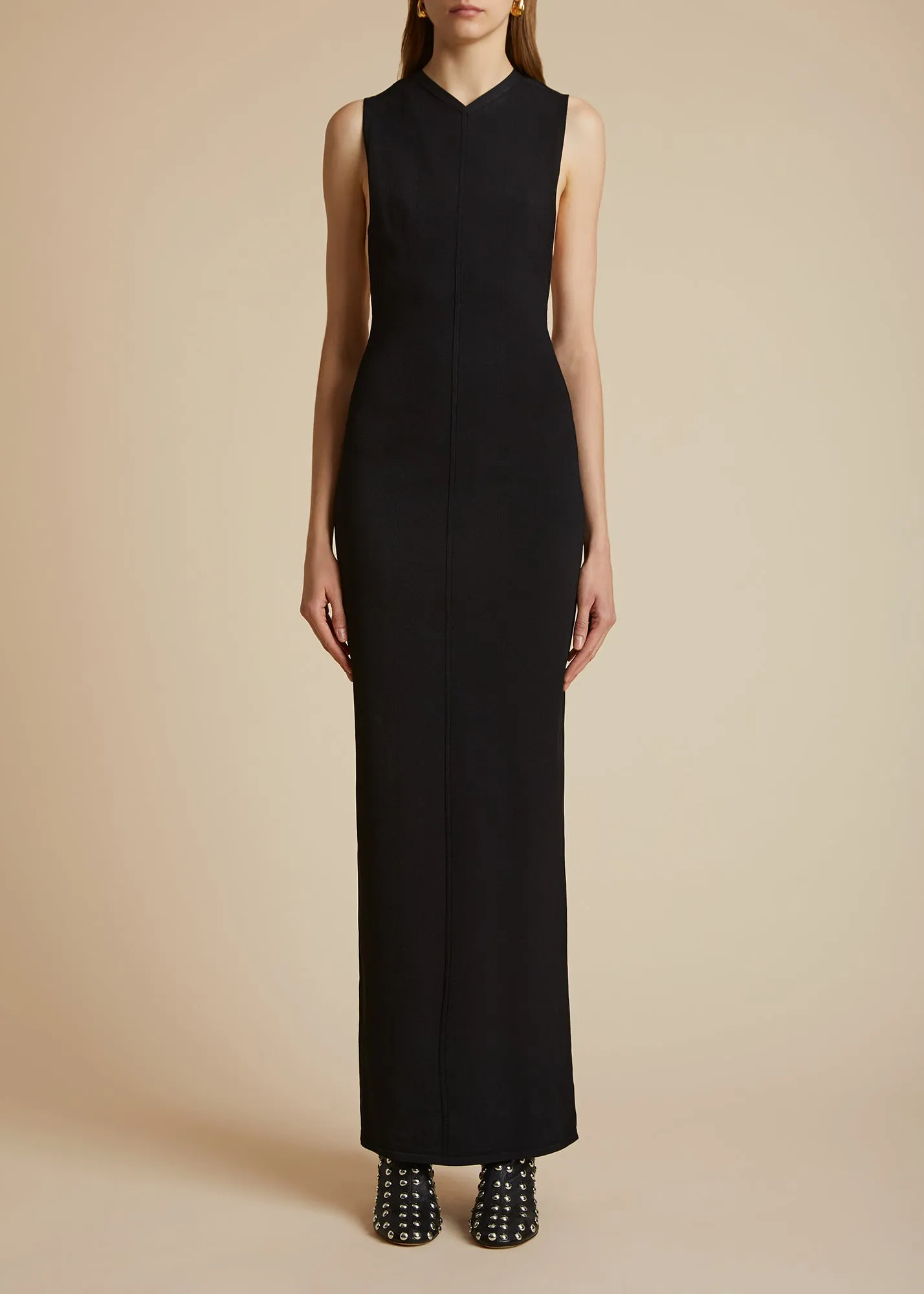 The Teri Dress in Black sold by KHAITE product image thumbnail 2