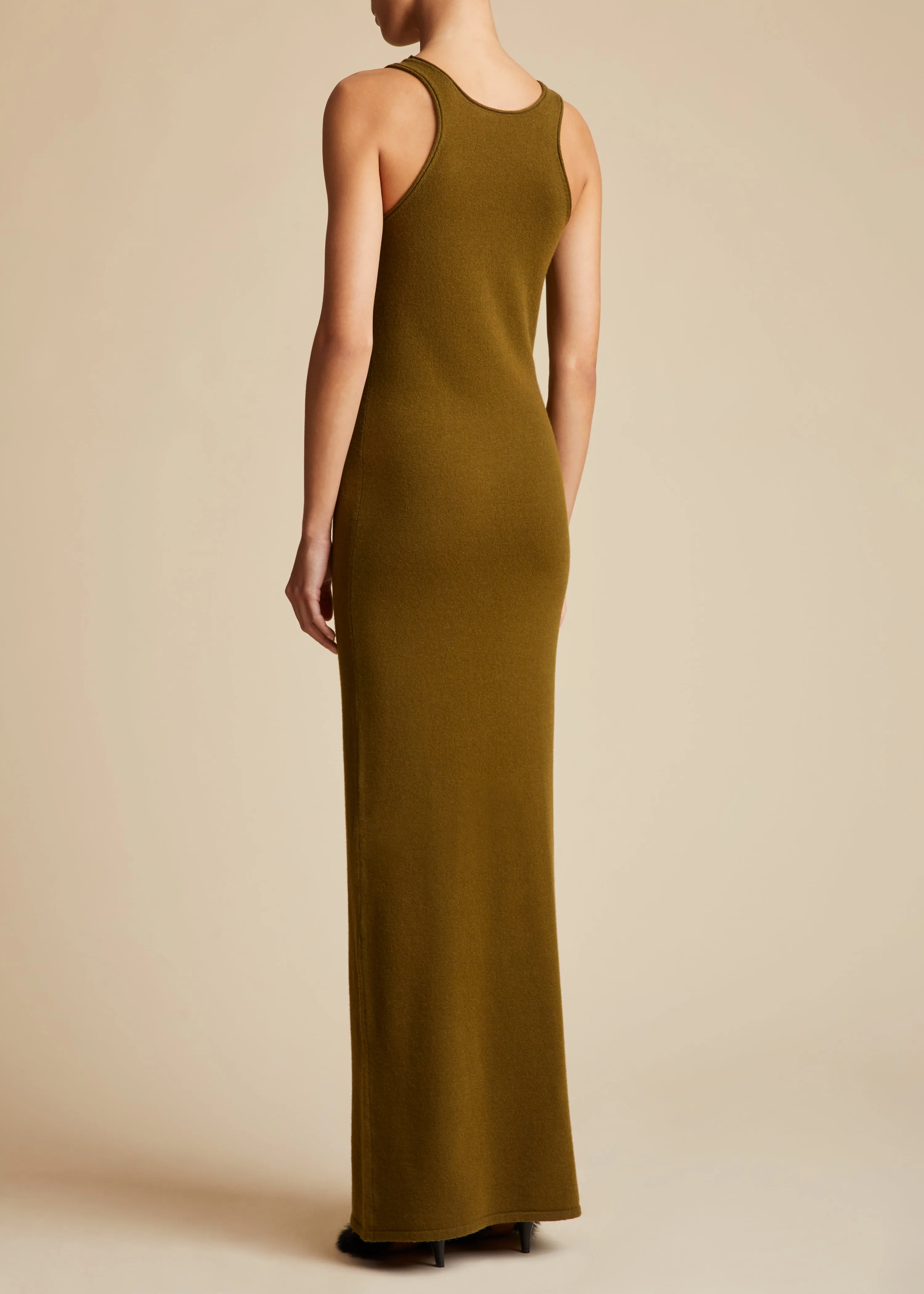 The Jaime Dress in Avocado sold by KHAITE product image thumbnail 3