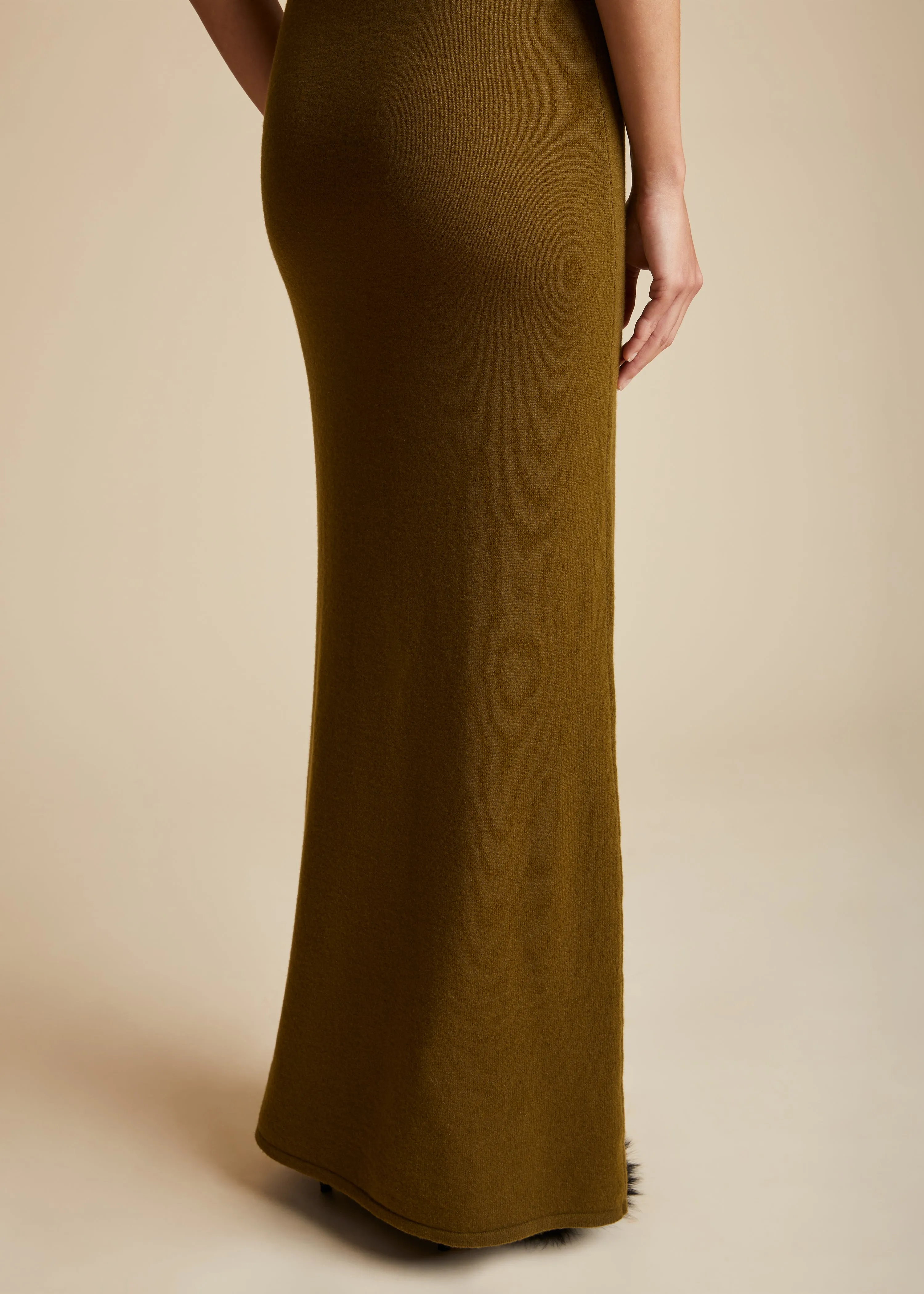 The Jaime Dress in Avocado sold by KHAITE product image thumbnail 5