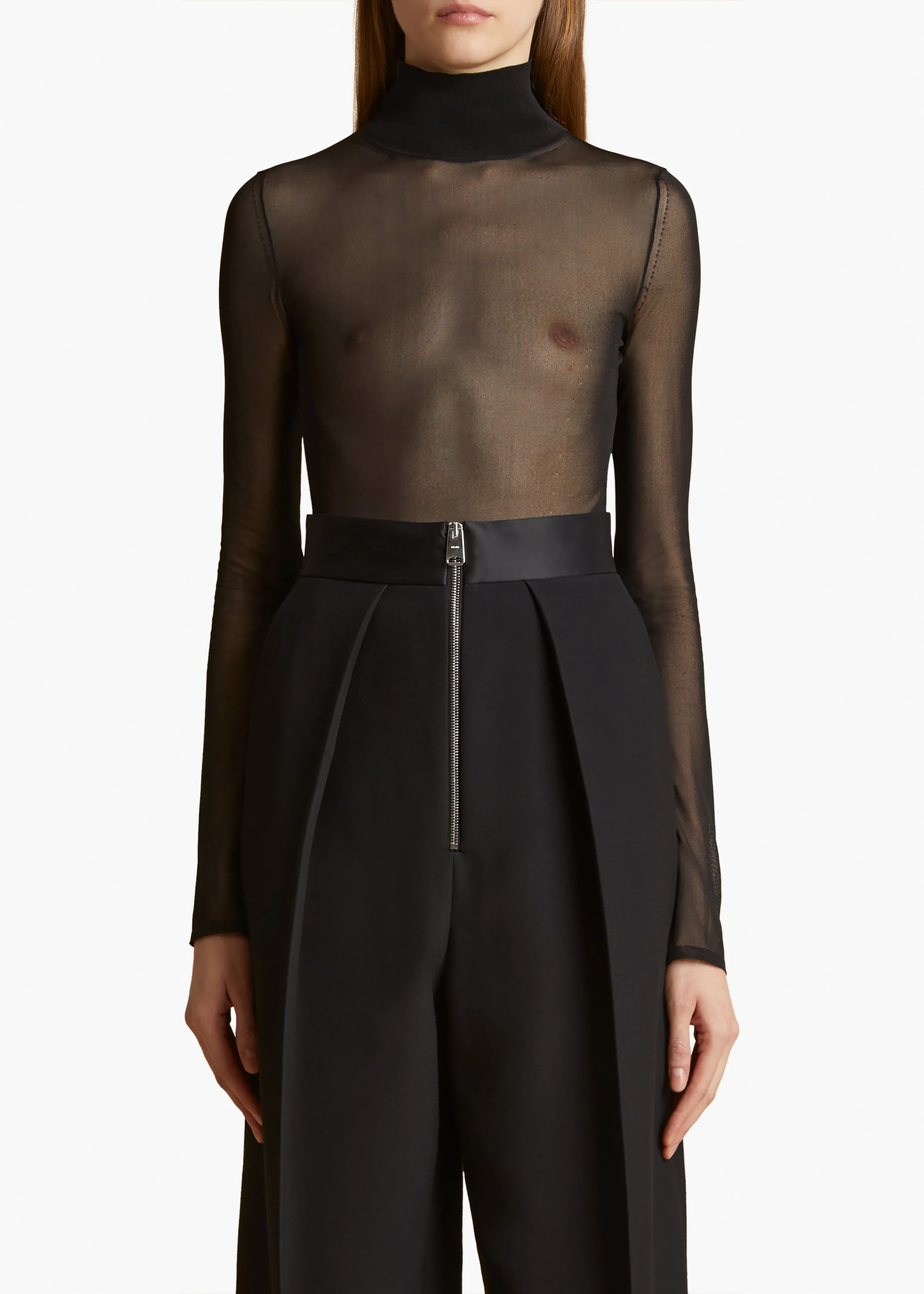 Tallin Bodysuit in Black sold by KHAITE product image thumbnail 3