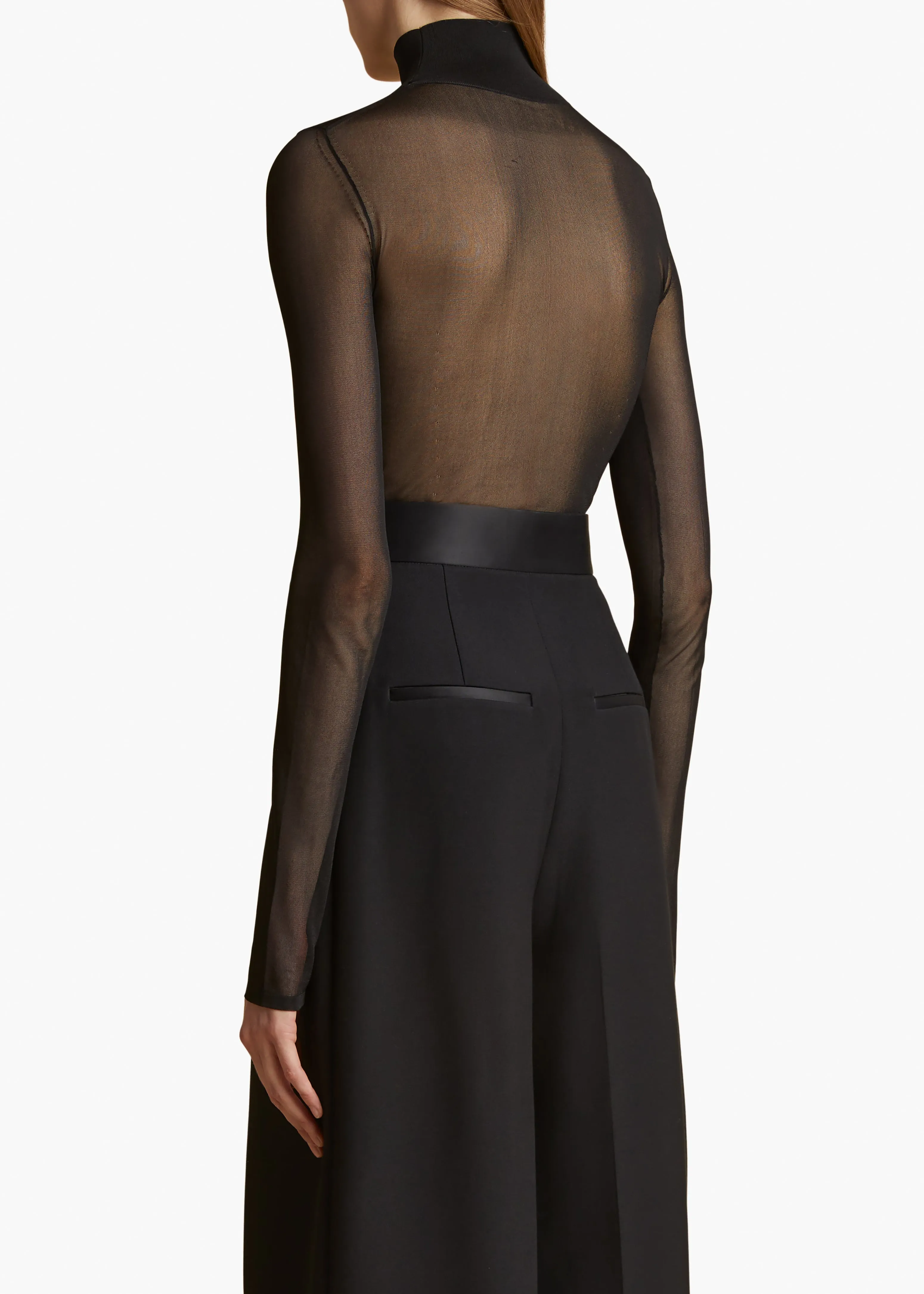 Tallin Bodysuit in Black sold by KHAITE product image thumbnail 4