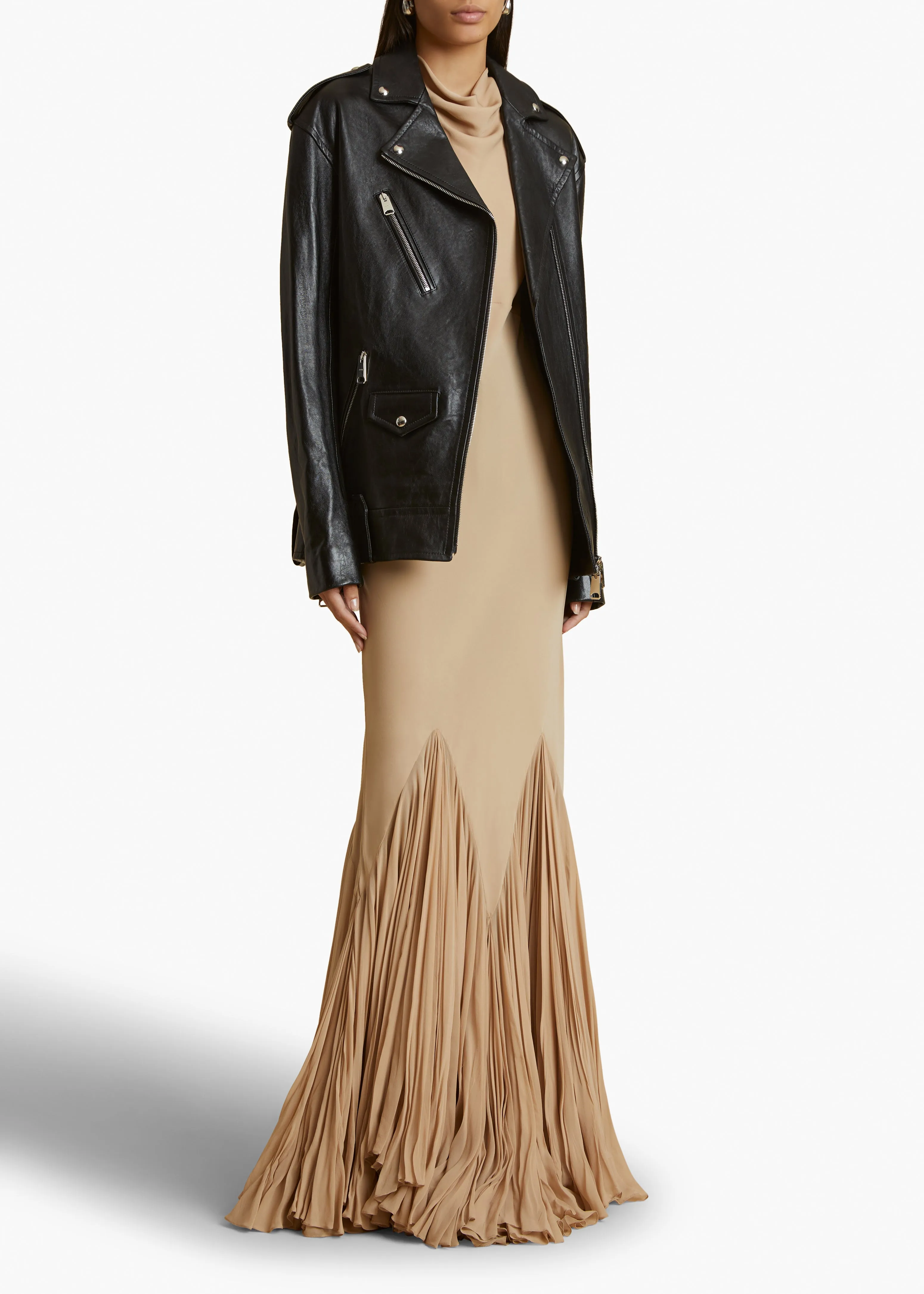 Hanson Jacket in Black Leather sold by KHAITE product image thumbnail 2