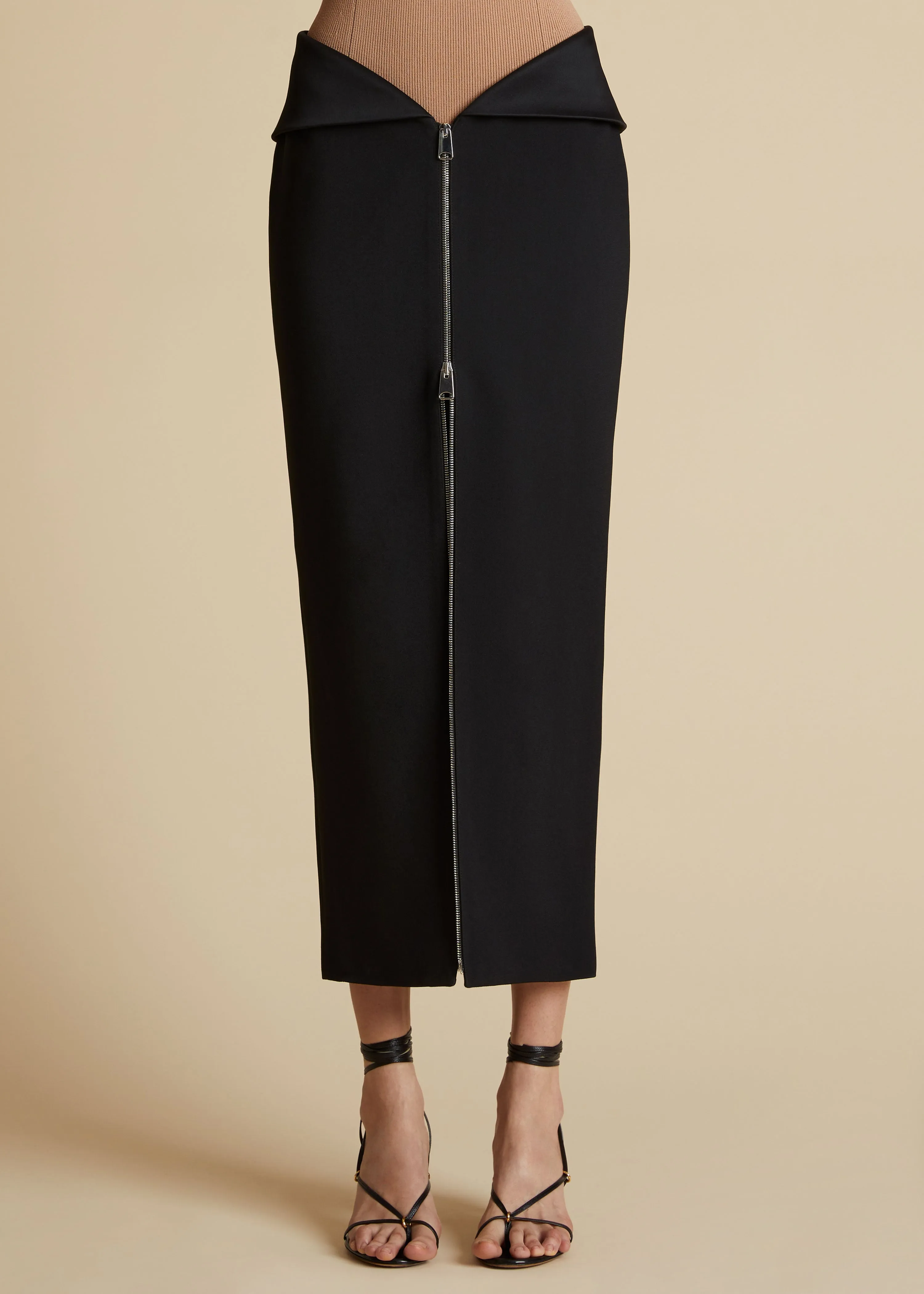 The Pepita Skirt in Black sold by KHAITE product image thumbnail 2