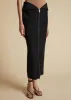 The Pepita Skirt in Black sold by KHAITE
