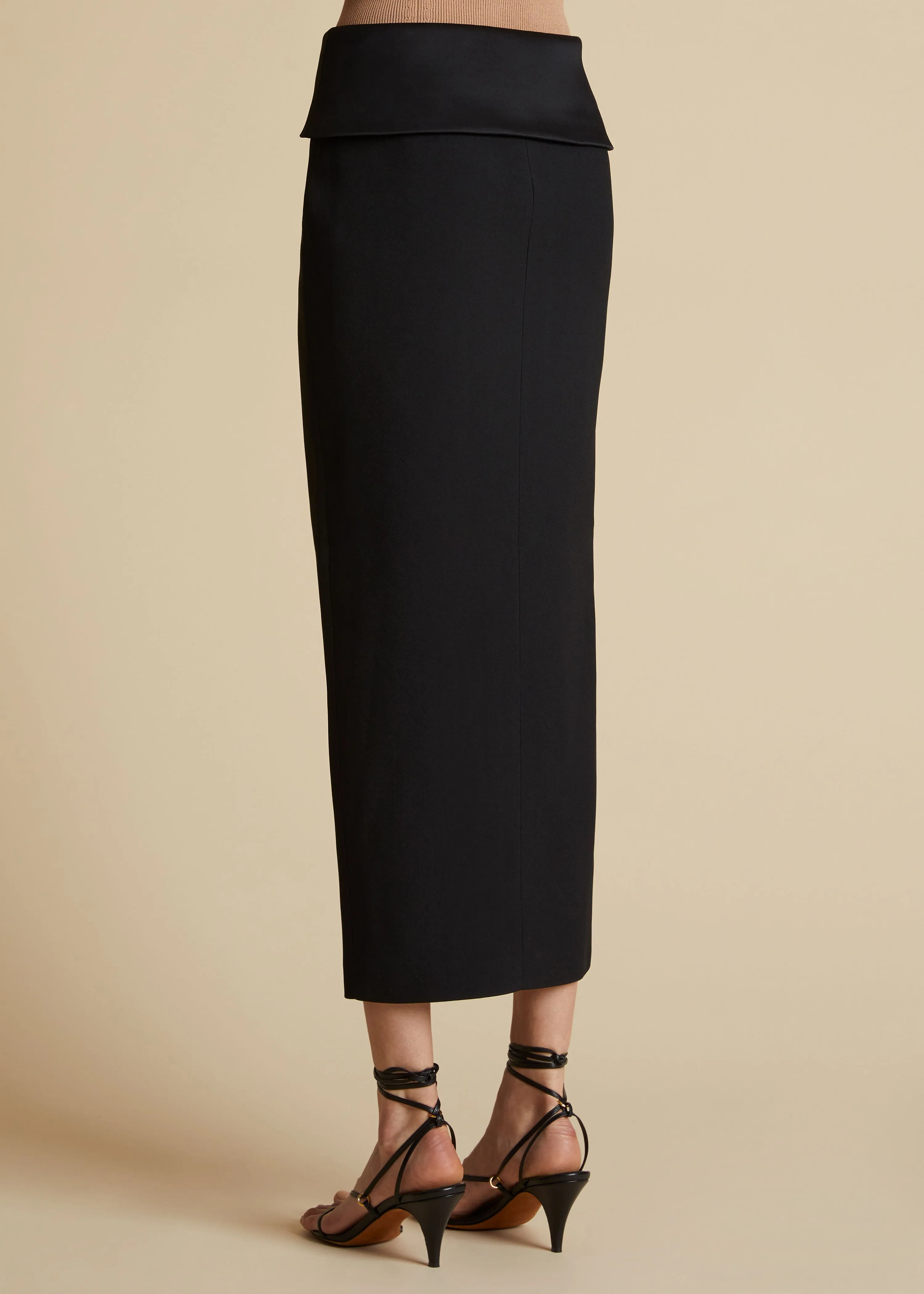 The Pepita Skirt in Black sold by KHAITE product image thumbnail 3