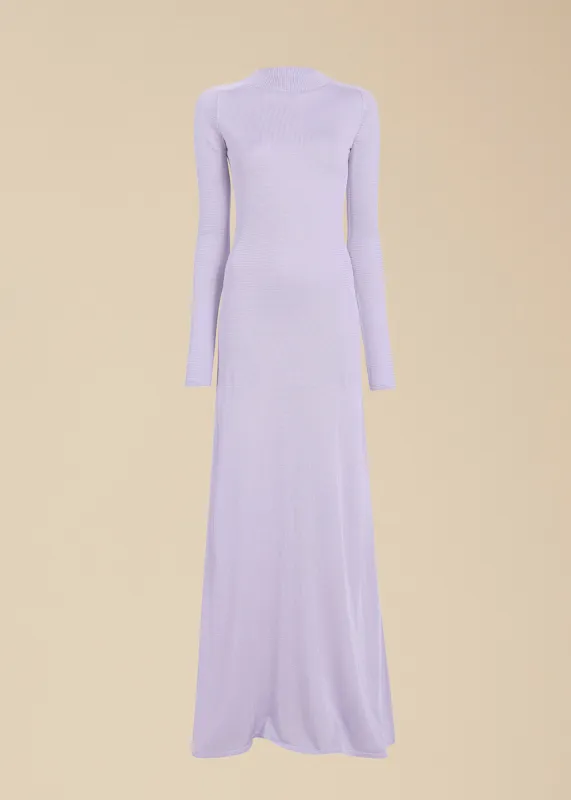Valera Dress in Lavender sold by KHAITE