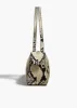 Simona Shoulder Bag in Natural Python-Embossed Leather sold by KHAITE