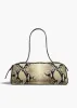 Simona Shoulder Bag in Natural Python-Embossed Leather sold by KHAITE