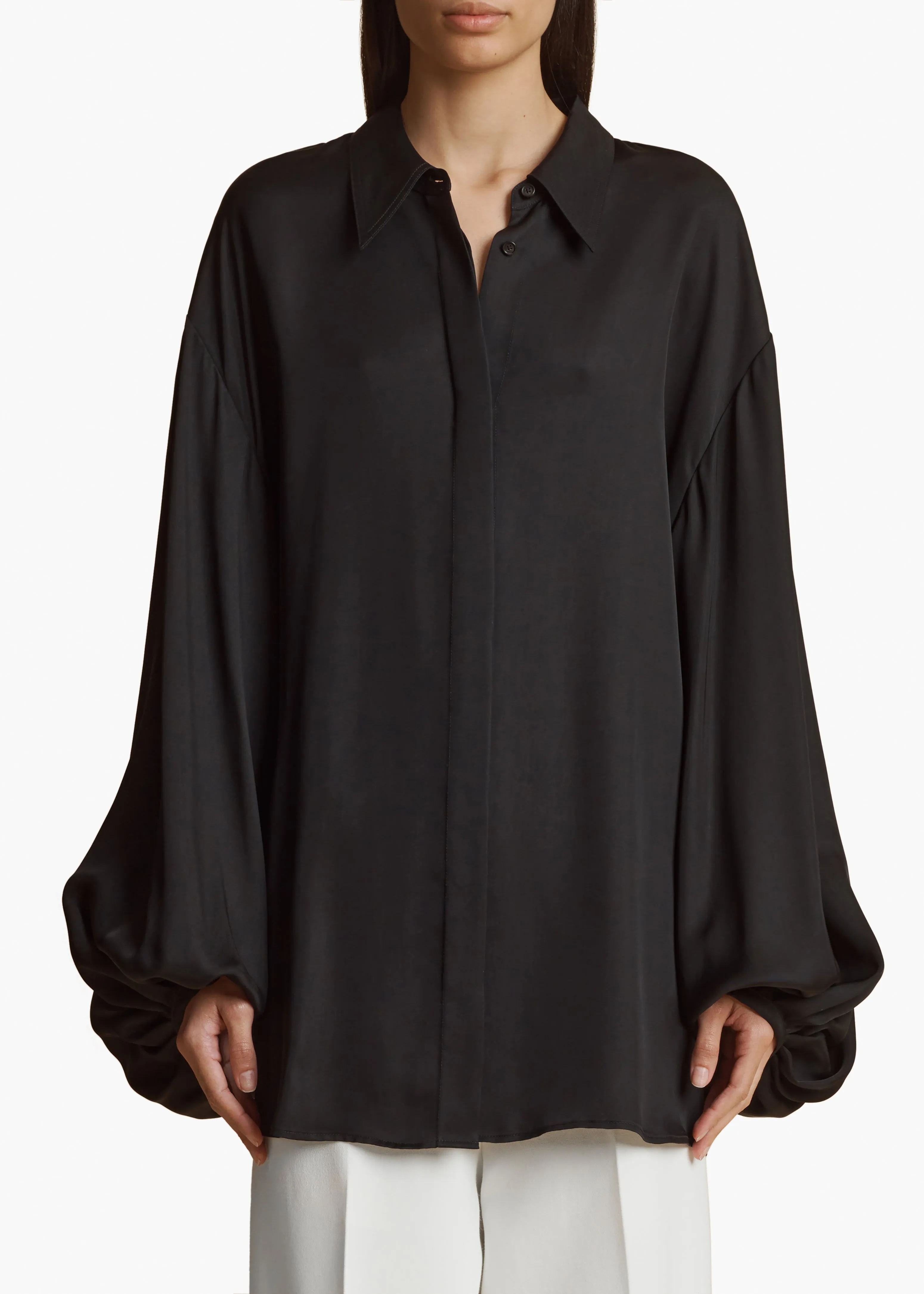 Bam Top in Black sold by KHAITE product image thumbnail 3