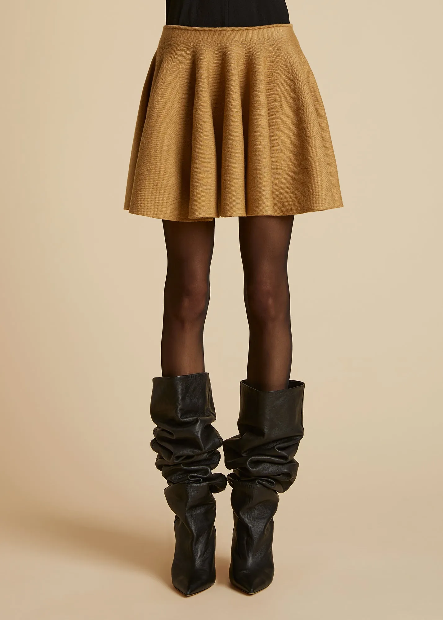 The Ulli Skirt in Nougat sold by KHAITE product image thumbnail 2