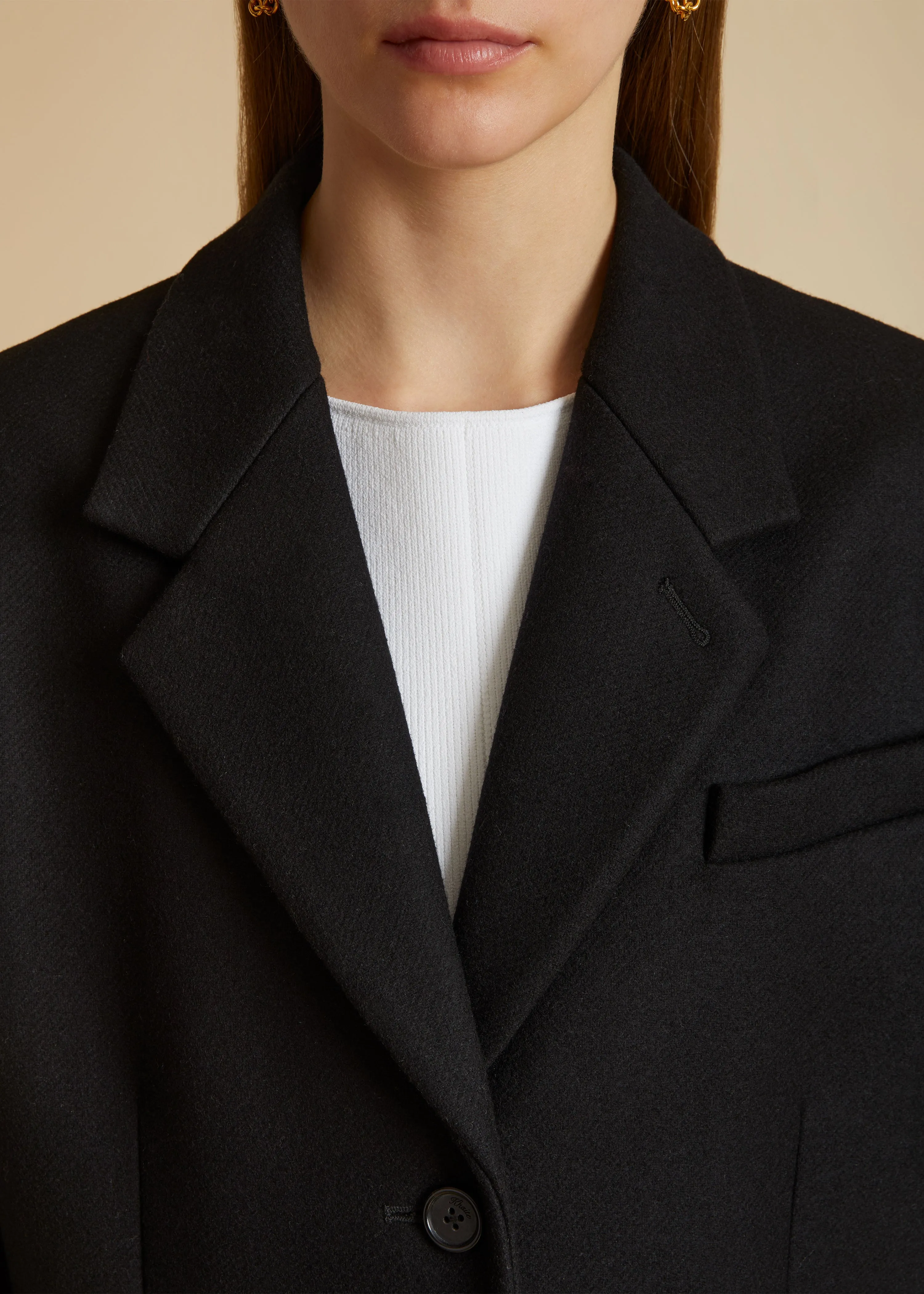 The Bontin Coat in Black sold by KHAITE product image thumbnail 5