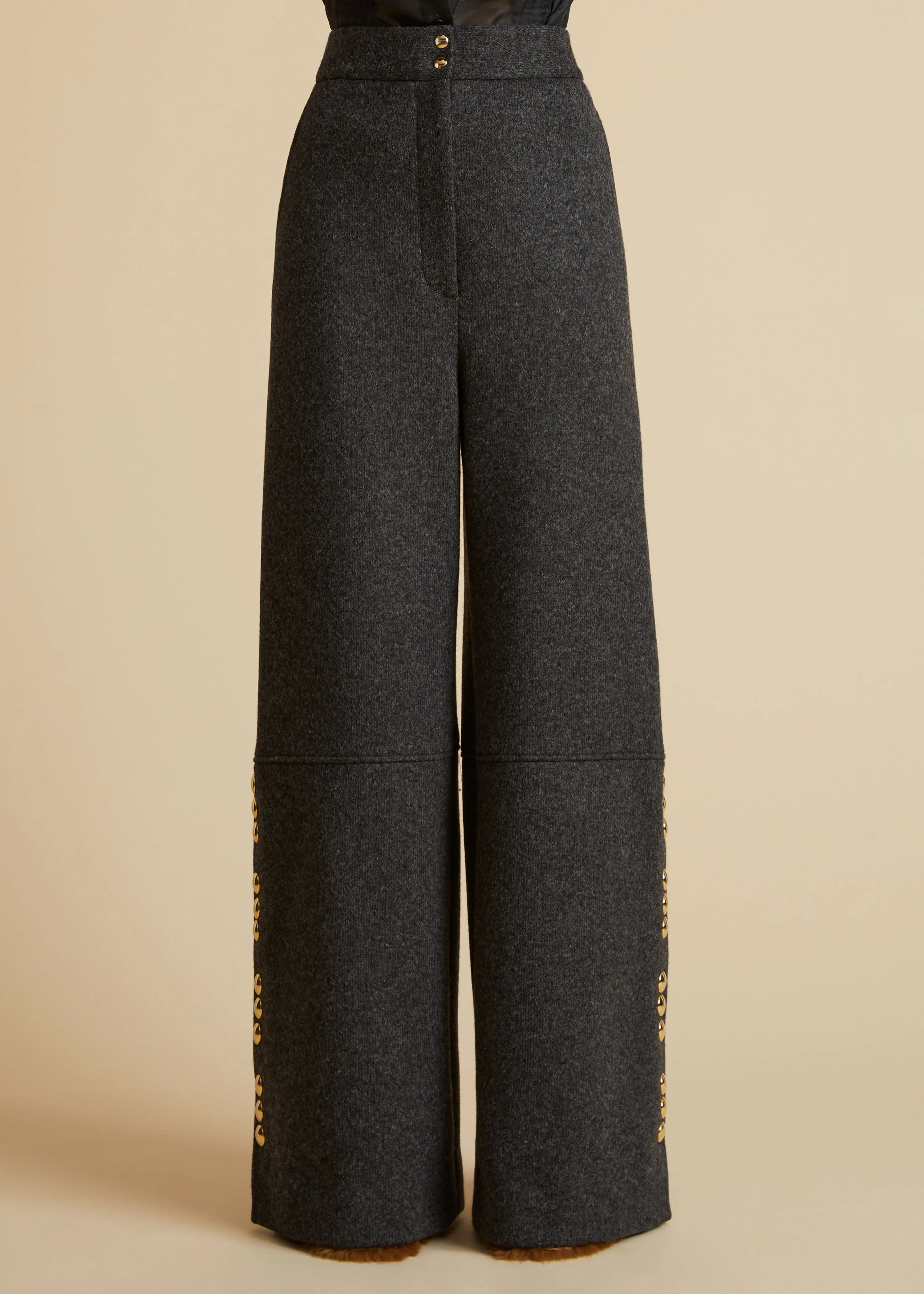 The Krisla Pant in Grey sold by KHAITE product image thumbnail 2