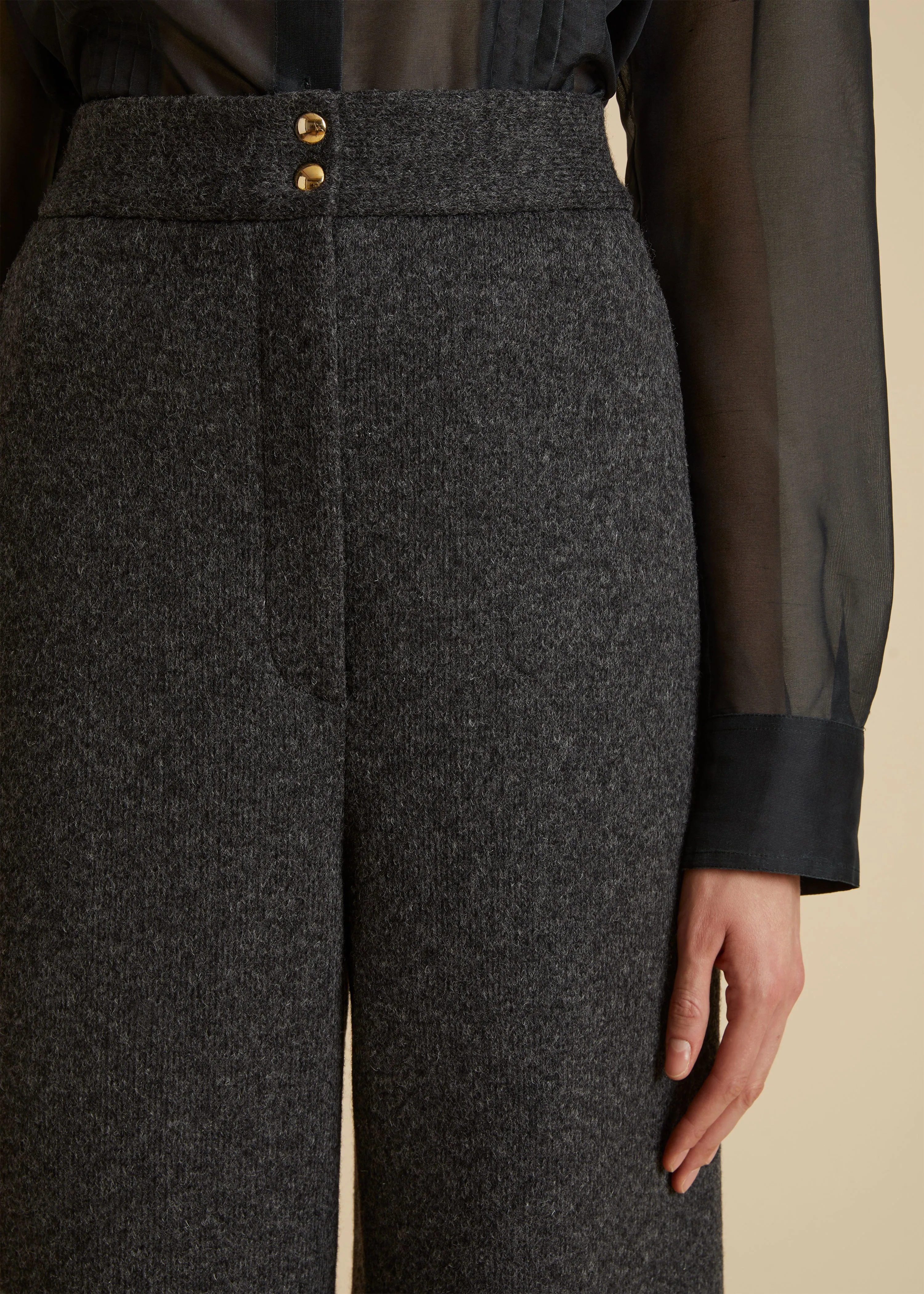 The Krisla Pant in Grey sold by KHAITE product image thumbnail 5