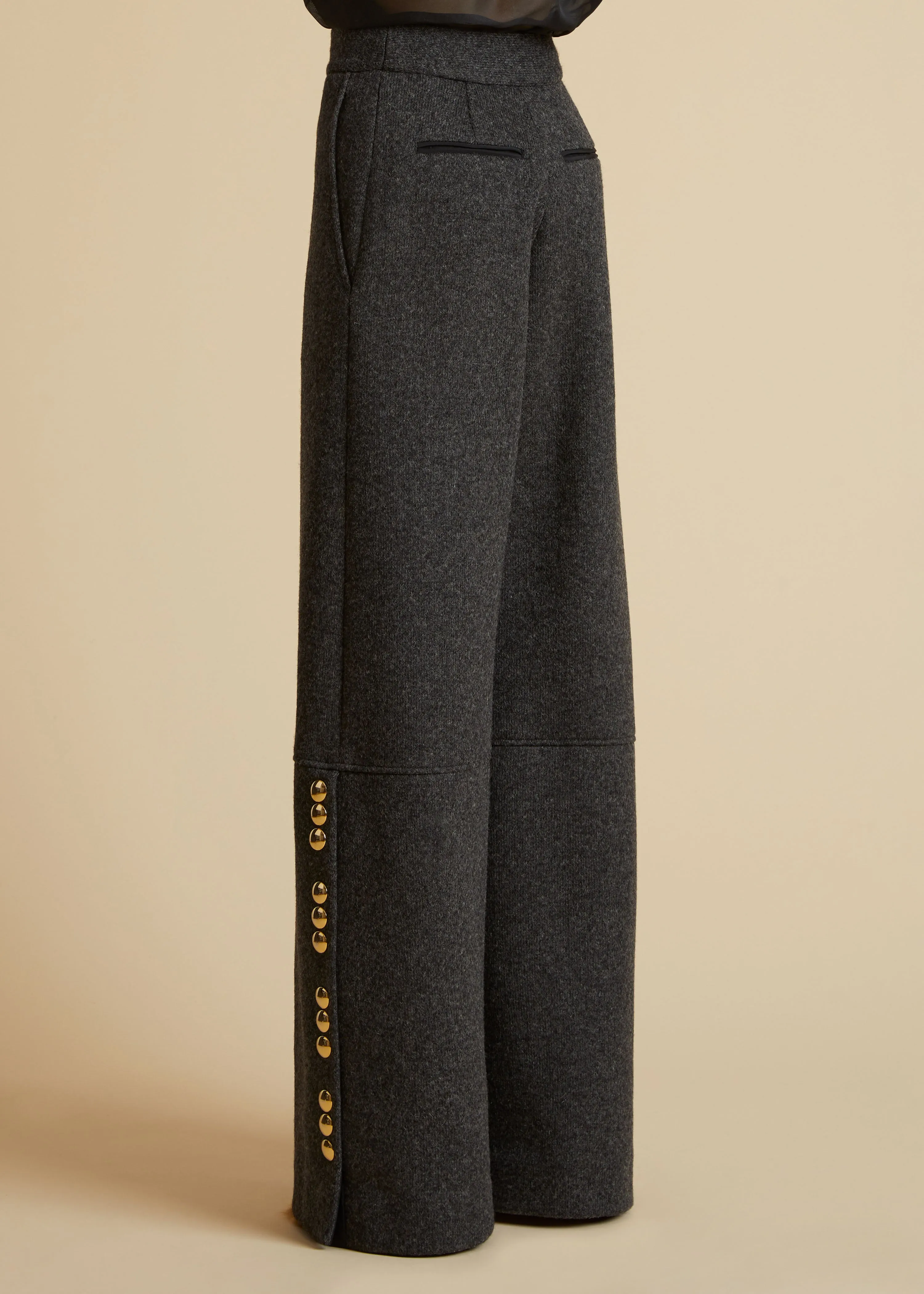 The Krisla Pant in Grey sold by KHAITE product image thumbnail 3