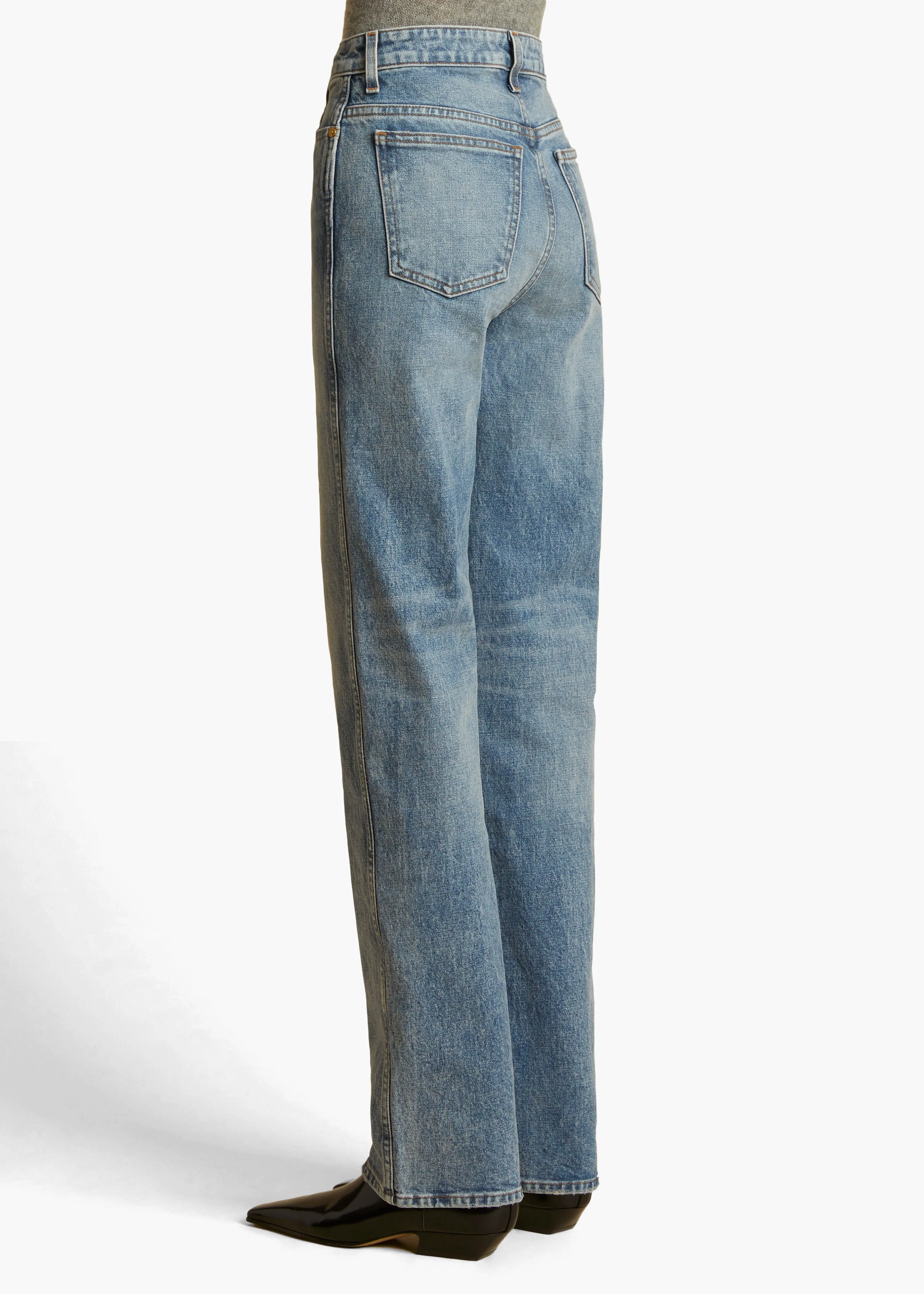 Danielle Stretch Jean in Bryce sold by KHAITE product image thumbnail 4